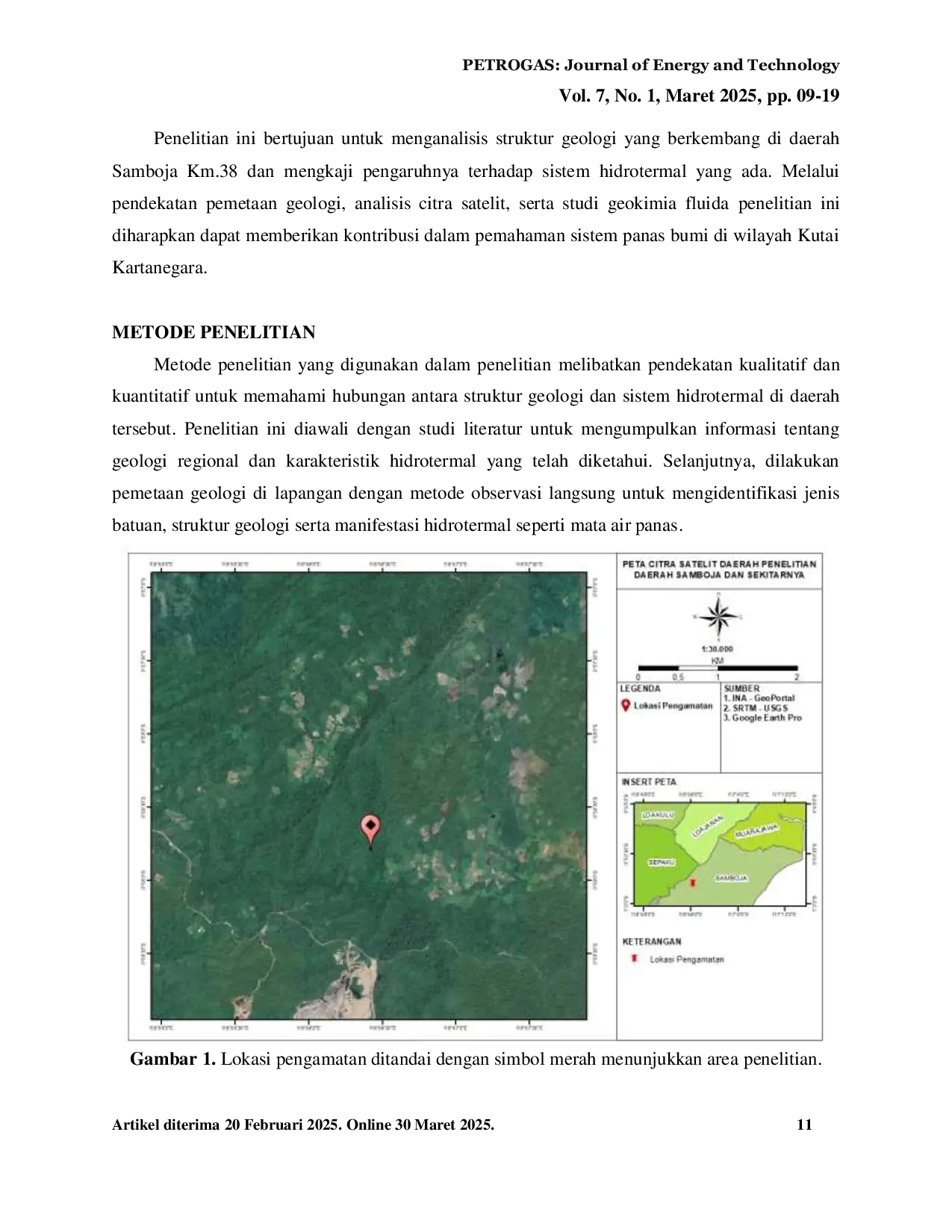 JURIS ANALISIS GEOLOGI STRUKTUR DAN PENGARUHNYA TERHADAP SISTEM HIDROTERMAL DAERAH SAMBOJA km 38 KUTAI KARTANEGARA