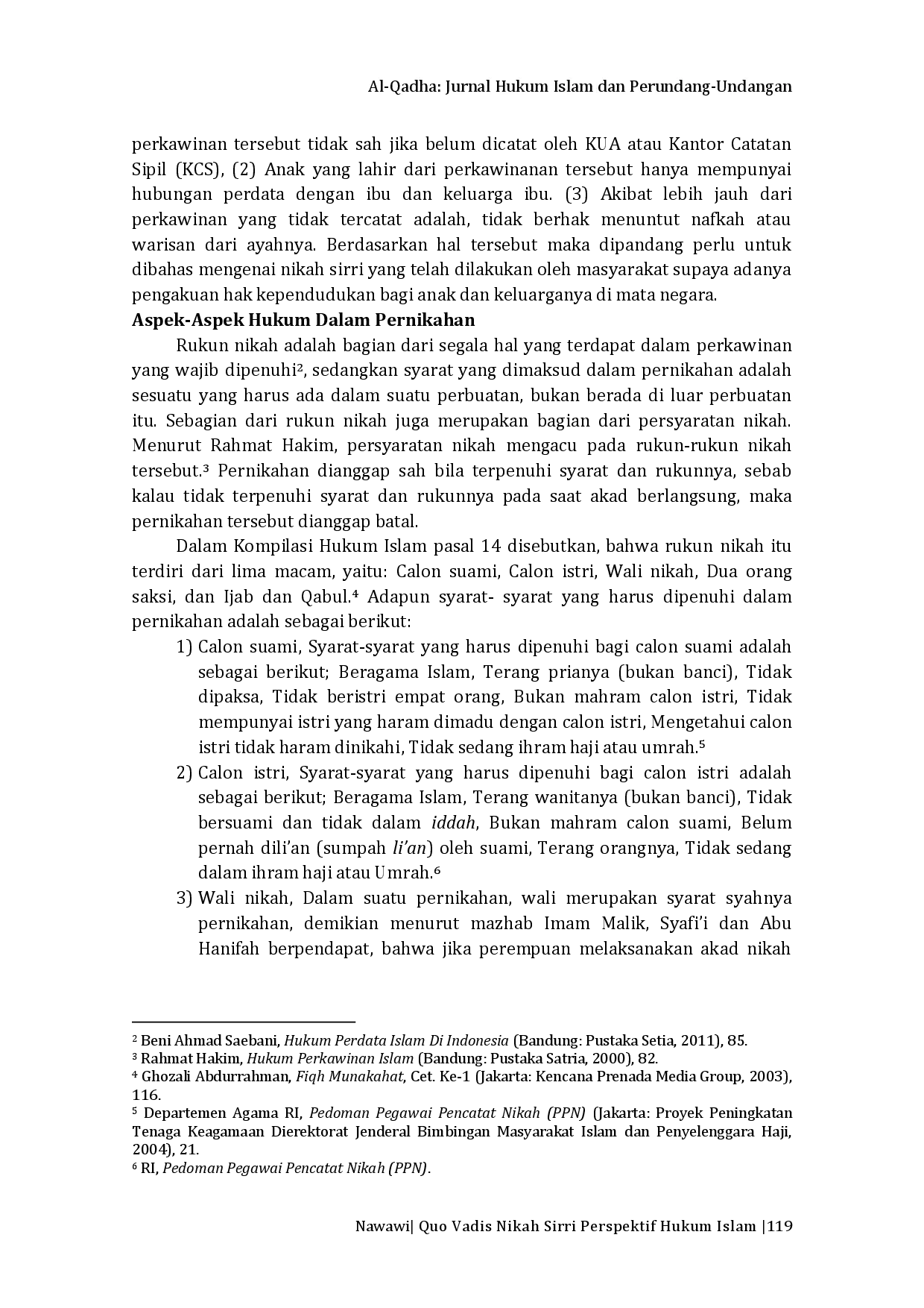 juris Quo Vadis Nikah Sirri Perspektif Hukum Islam