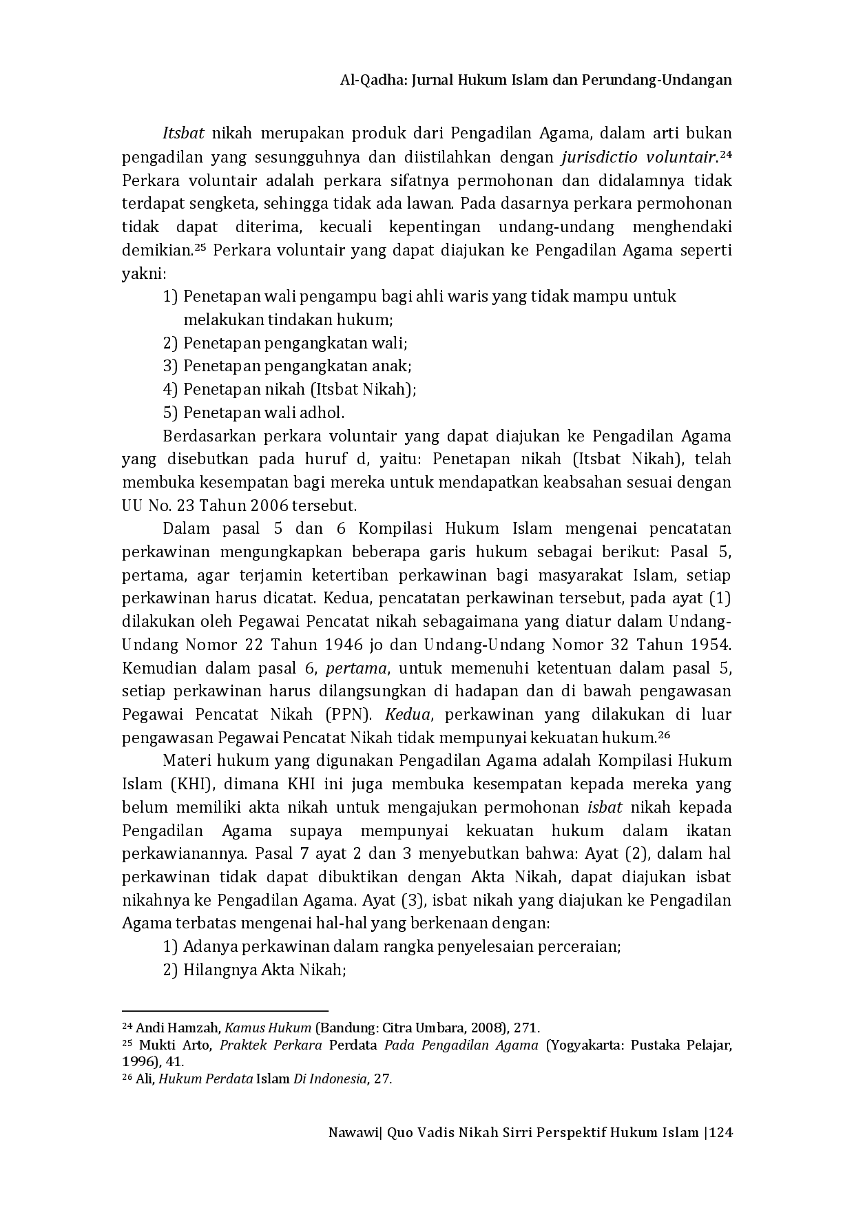 juris Quo Vadis Nikah Sirri Perspektif Hukum Islam