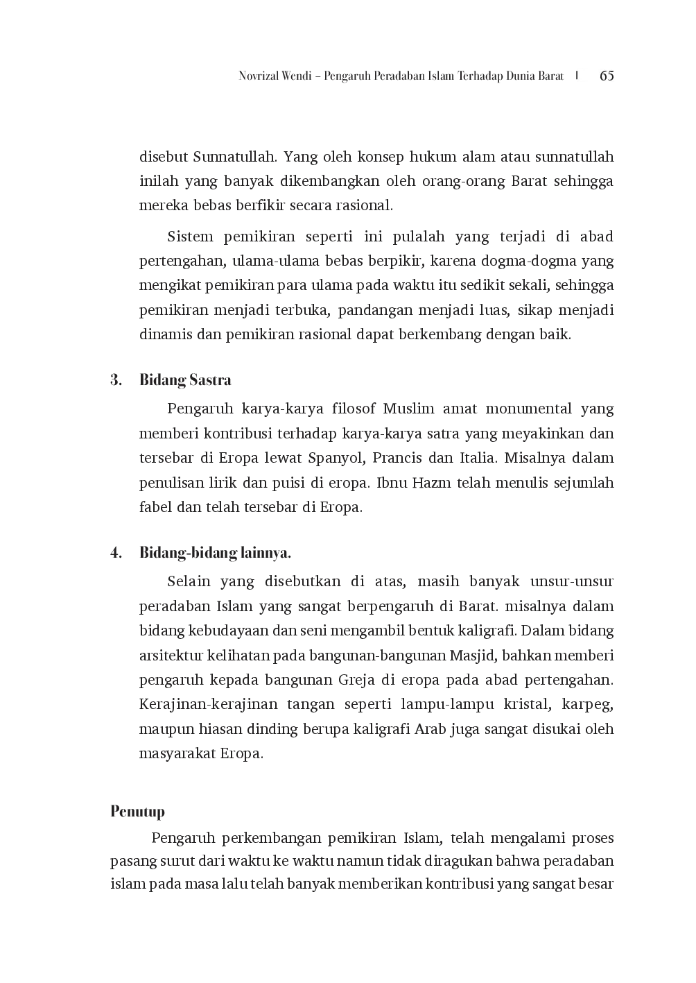 juris Pengaruh Peradaban Islam Terhadap Dunia Barat