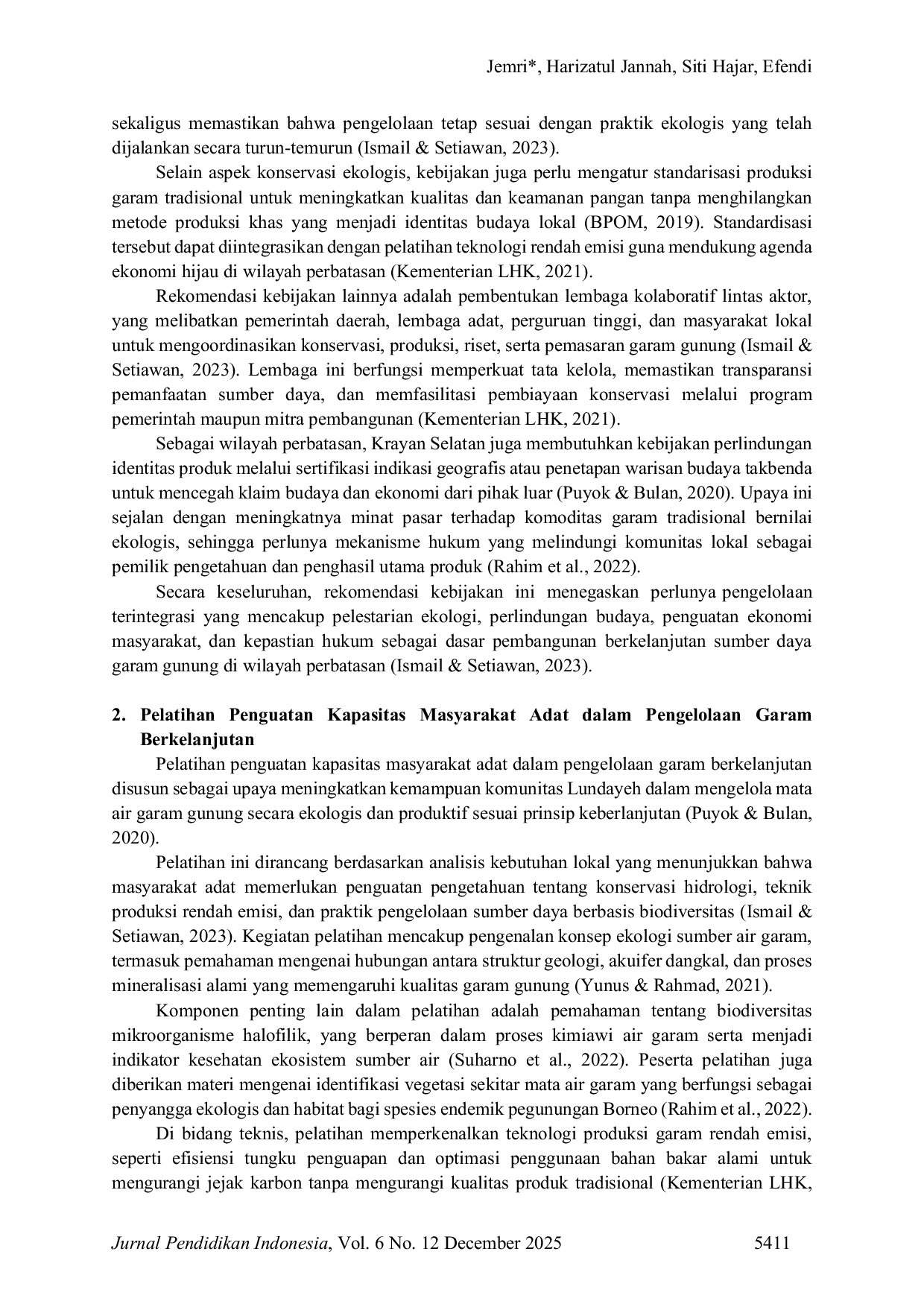 JURIS Konservasi dan Pengelolaan Garam Gunung Berkelanjutan di Kecamatan Krayan Selatan Perspektif Ekologi Dan Keanekaragaman Hayati