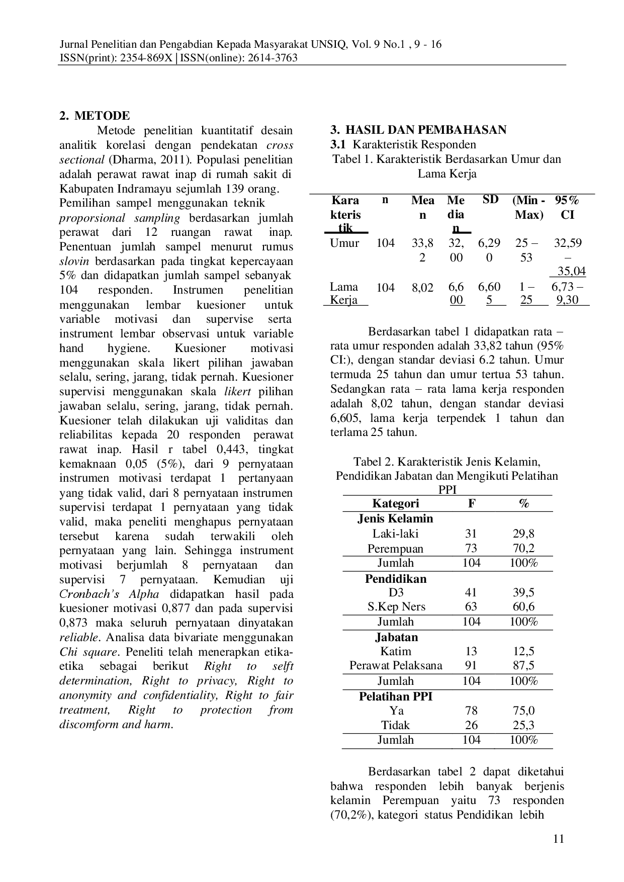 juris Hubungan Motivasi Dan Supervisi Dengan Kepatuhan Perawat Melakukan Hand Hygiene