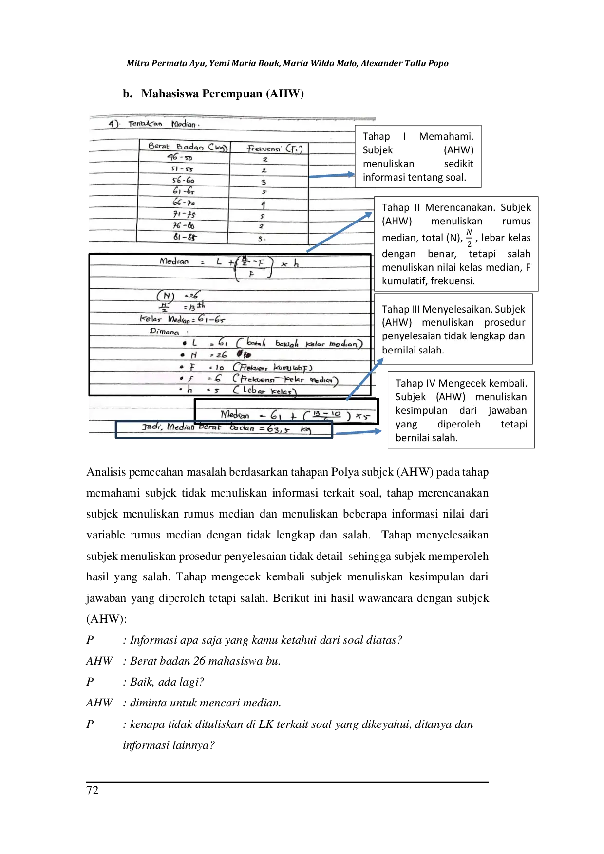JURIS Analisis Kemampuan Pemecahan Masalah Berdasarkan Gender Pada Mahasiswa Kelas Statistik