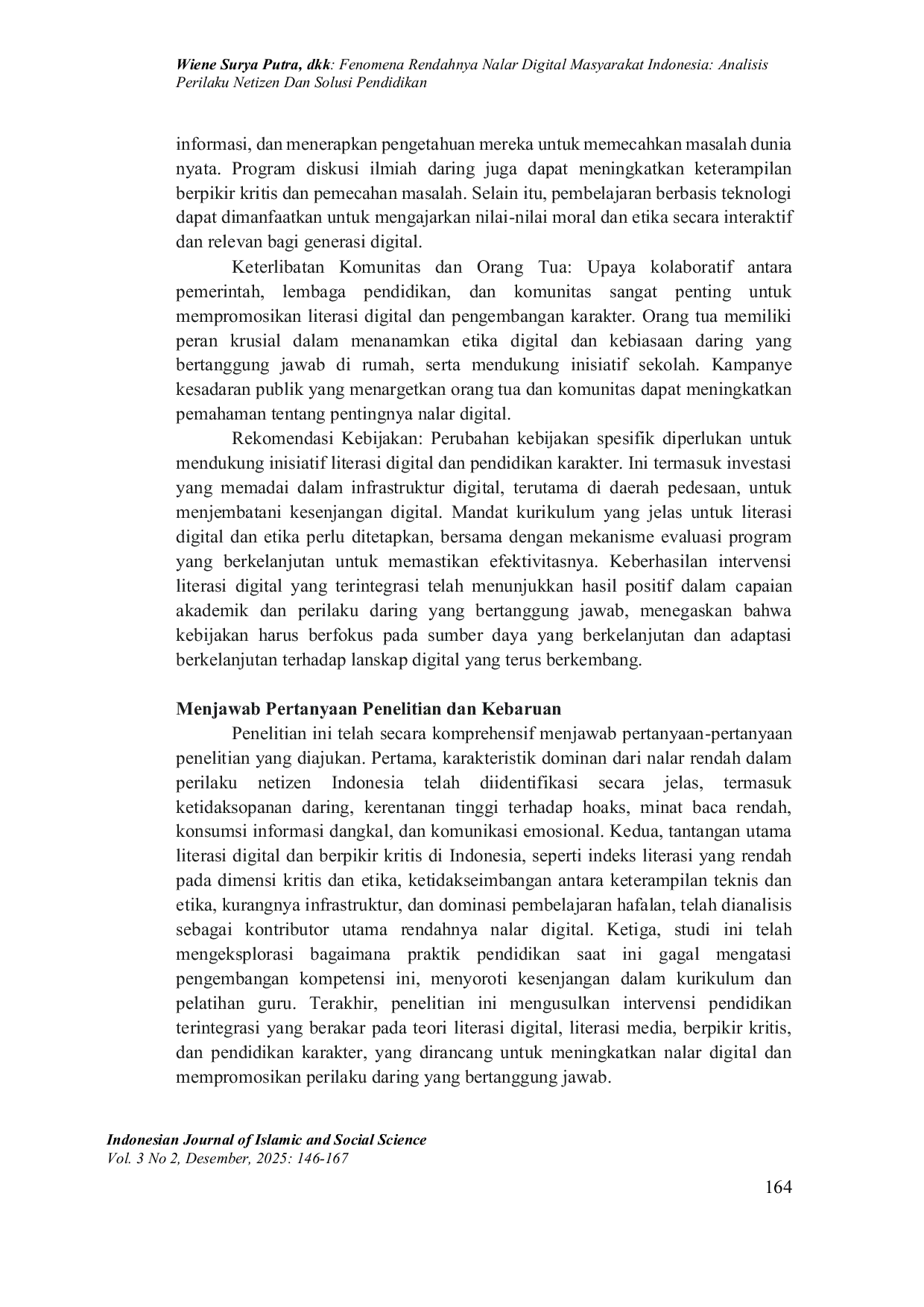 JURIS Fenomena Rendahnya Nalar Digital Masyarakat Indonesia Analisis Perilaku Netizen Dan Solusi Pendidikan