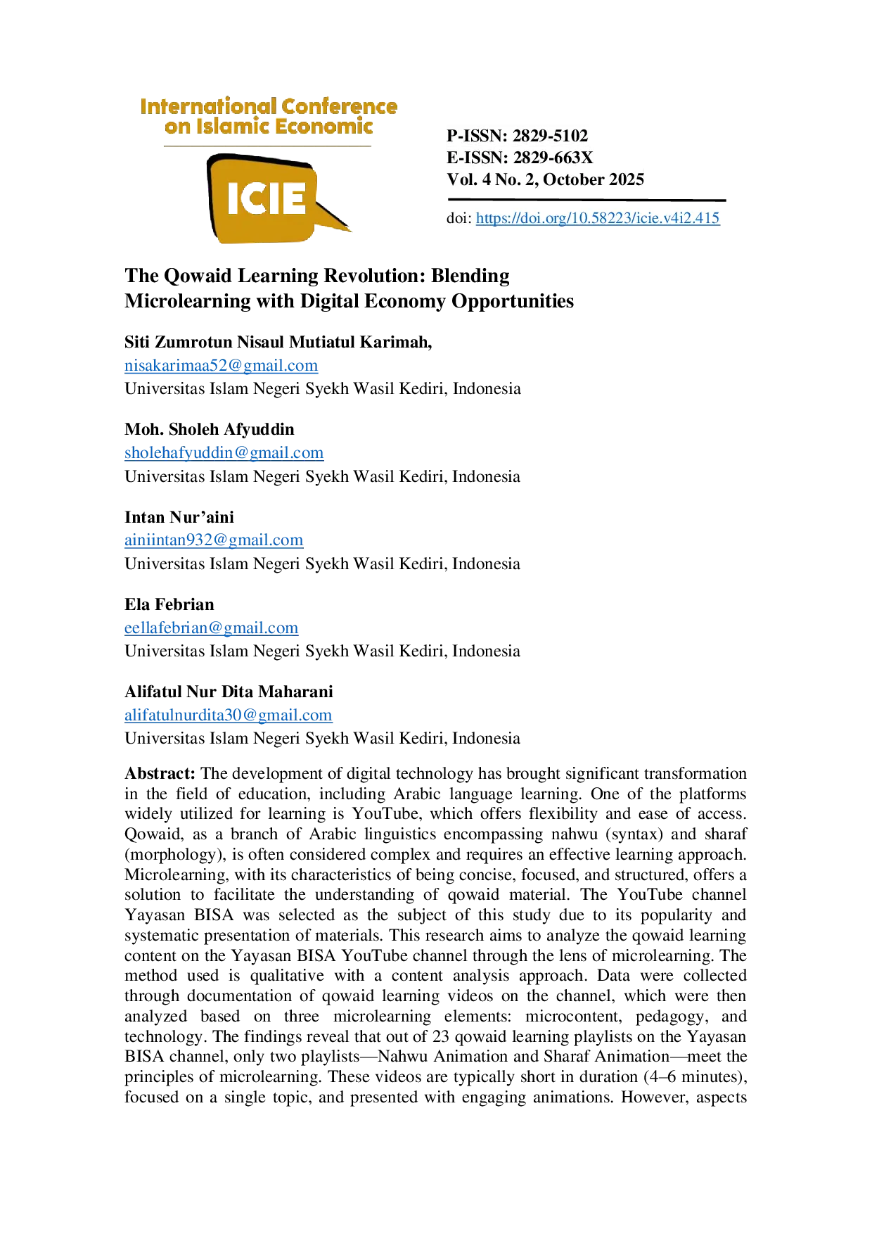 JURIS The Qowaid Learning Revolution Blending Microlearning with Digital Economy Opportunities