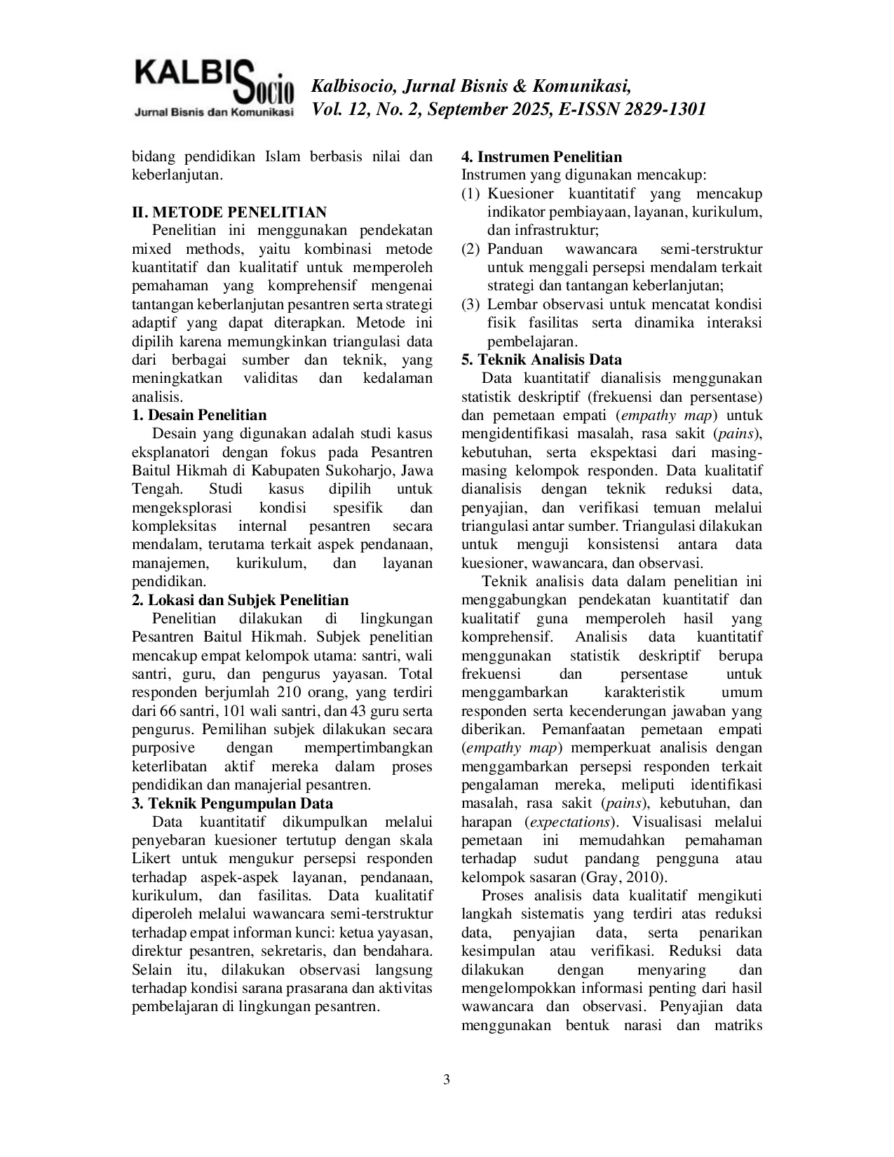 JURIS Keberlangsungan Pesantren Tantangan dan Solusinya