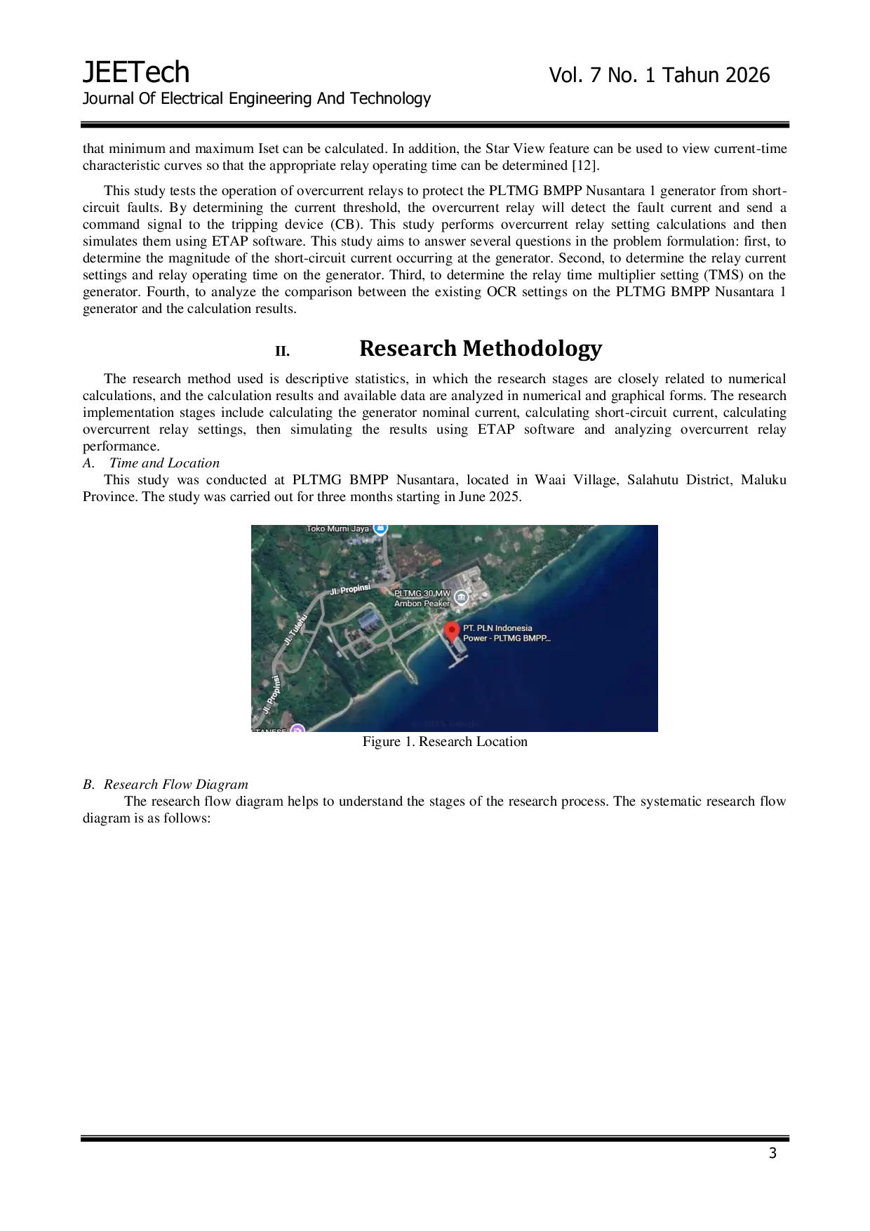 JURIS Coordination And Setting Of Overcurrent Relays On The PLTMG BMPP Nusantara 1 Generator