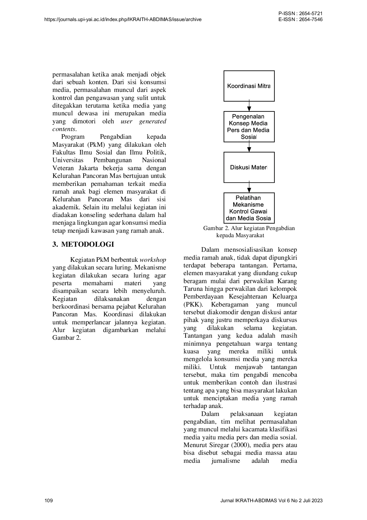 JURIS Pengenalan Konsep Media Ramah Anak Di Kelurahan Pancoran Mas Kota Depok