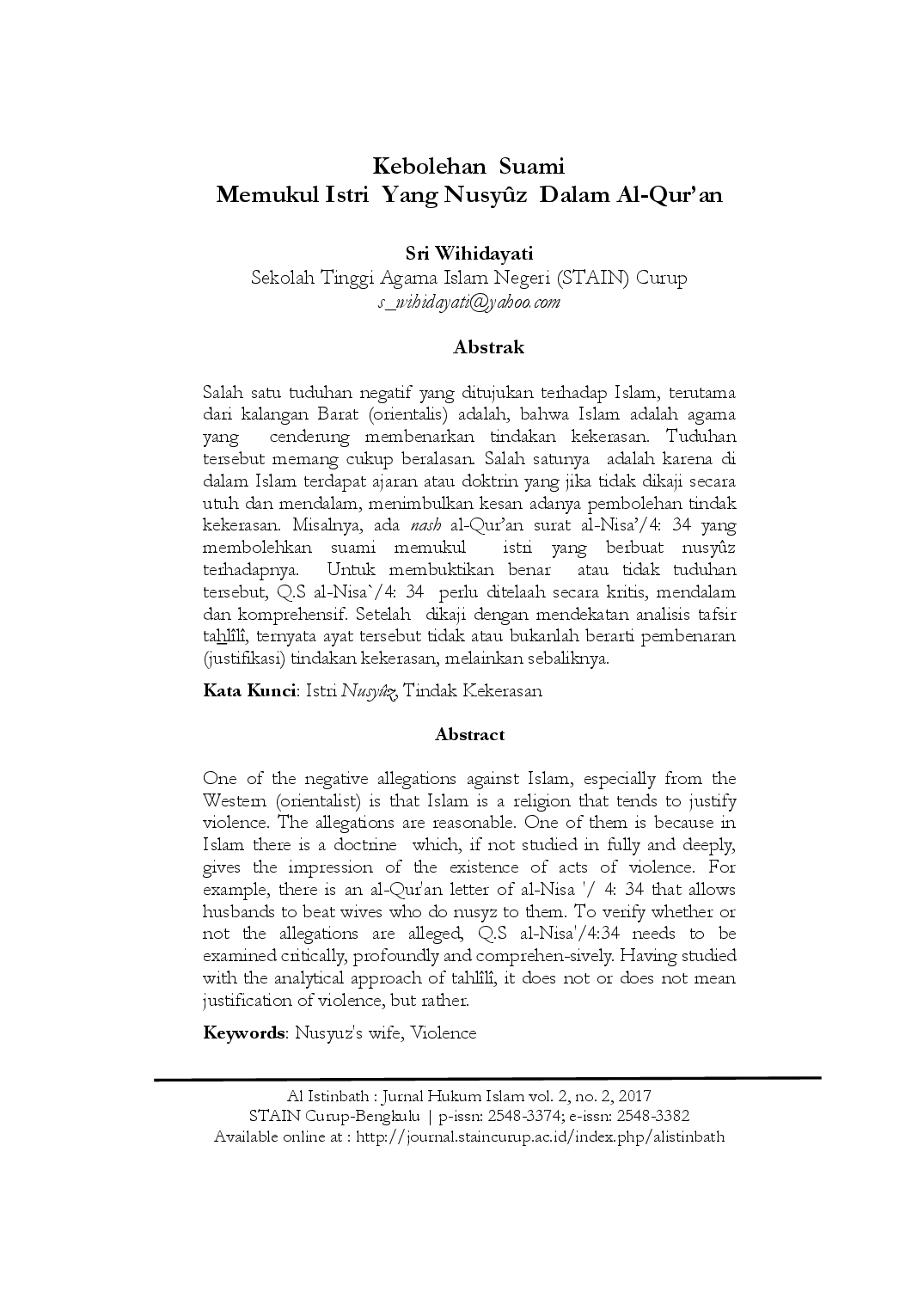 juris Kebolehan Suami Memukul Istri Yang Nusy z Dalam Al Qur an