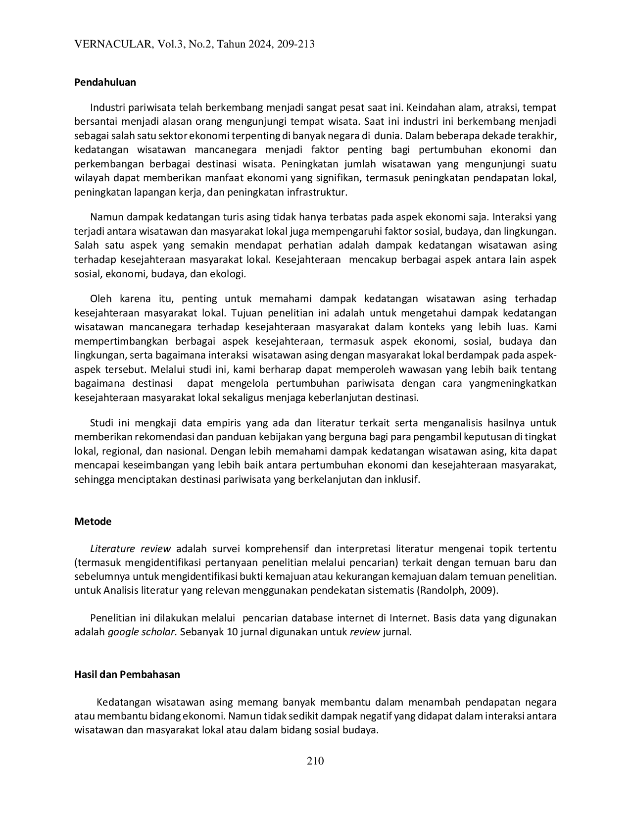juris Influence of Communication and Attitudes of Foreign Tourists Towards Local Communities
