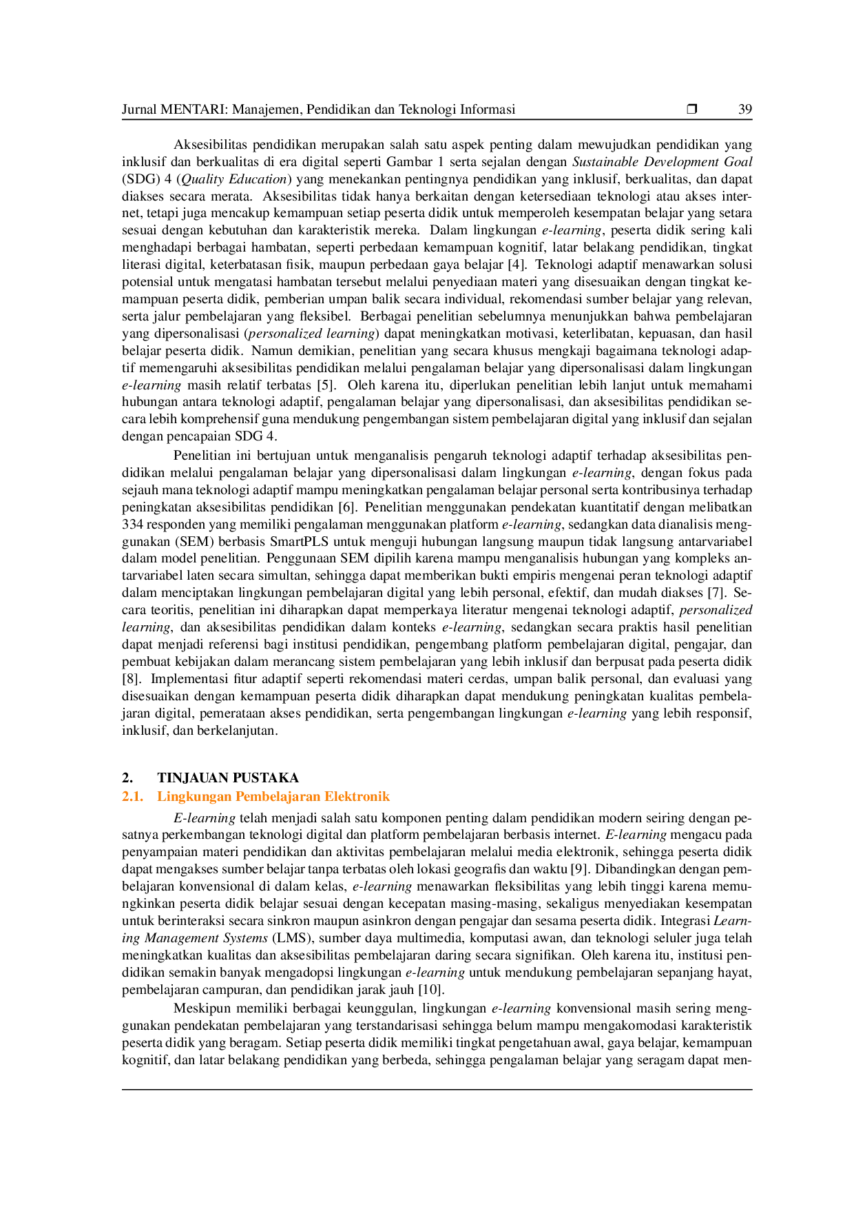 JURIS Personalized Learning Through Adaptive Technologies in E Learning Environments