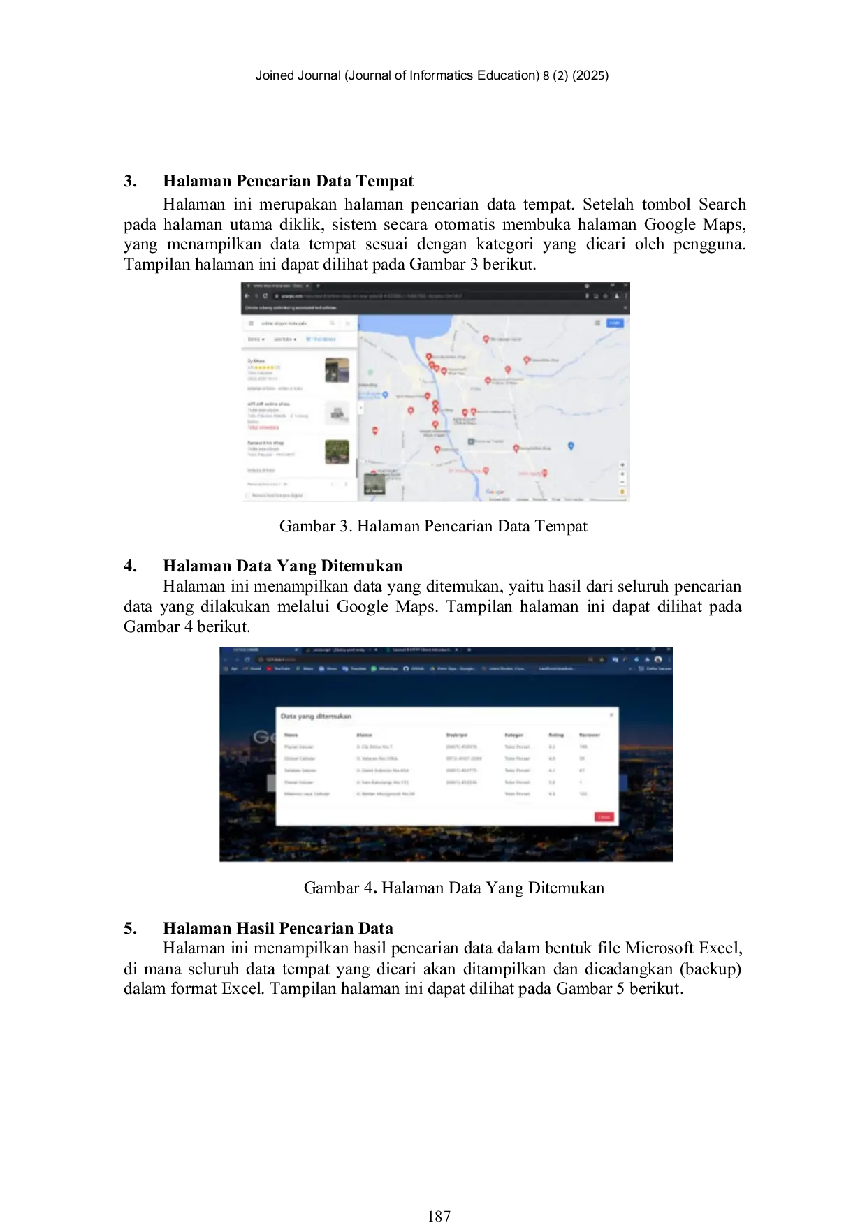 JURIS Perancangan dan Implementasi Site Data Collection System pada Google Maps Menggunakan Python Berbasis Web