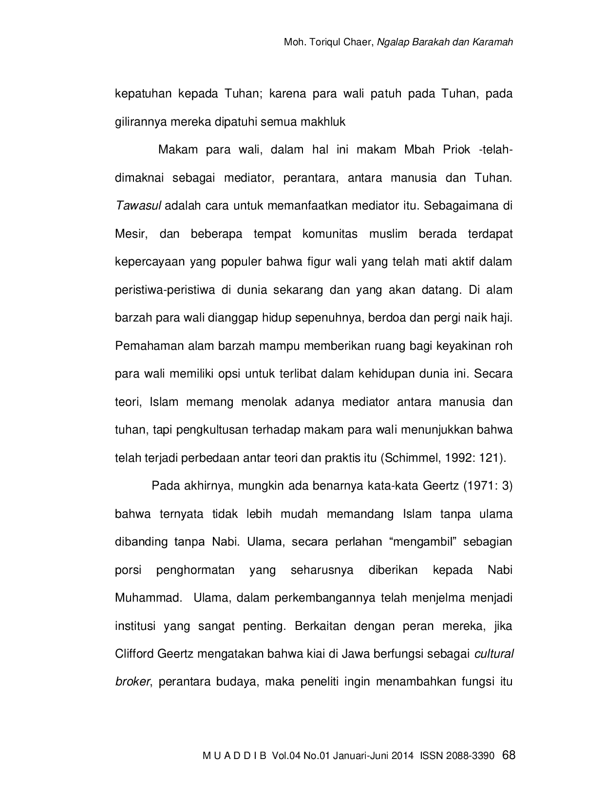 JURIS NGALAP BAR KAH DAN KAR MAH Analisis Makna Ziarah di Makam Mbah Priok Koja Jakarta Utara