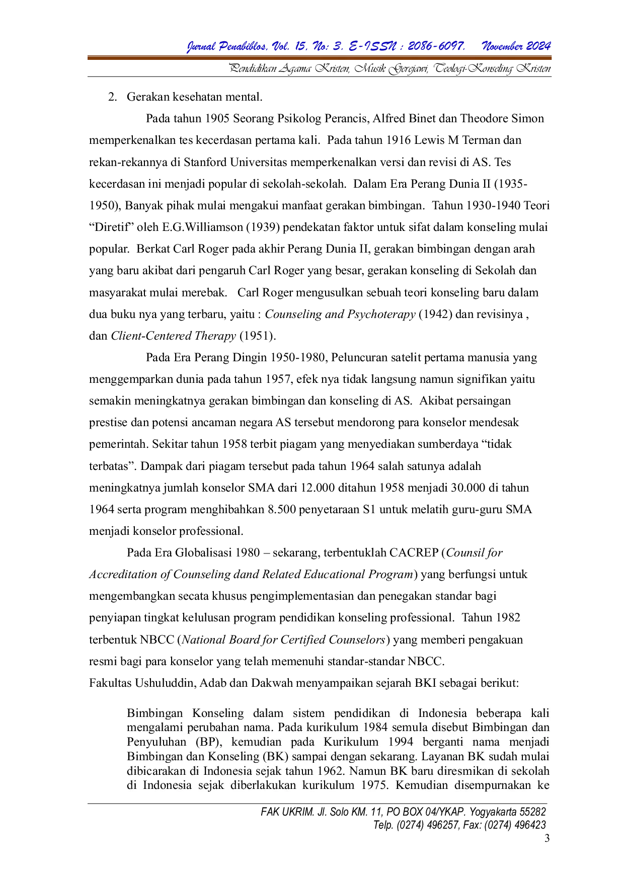 JURIS Keefektifan Penggunaan Cognitive Behavioral Therapy Cbt Sebagai Terapi Pada Konseling Masalah Psikologis Sebuah Studi Deskriptif