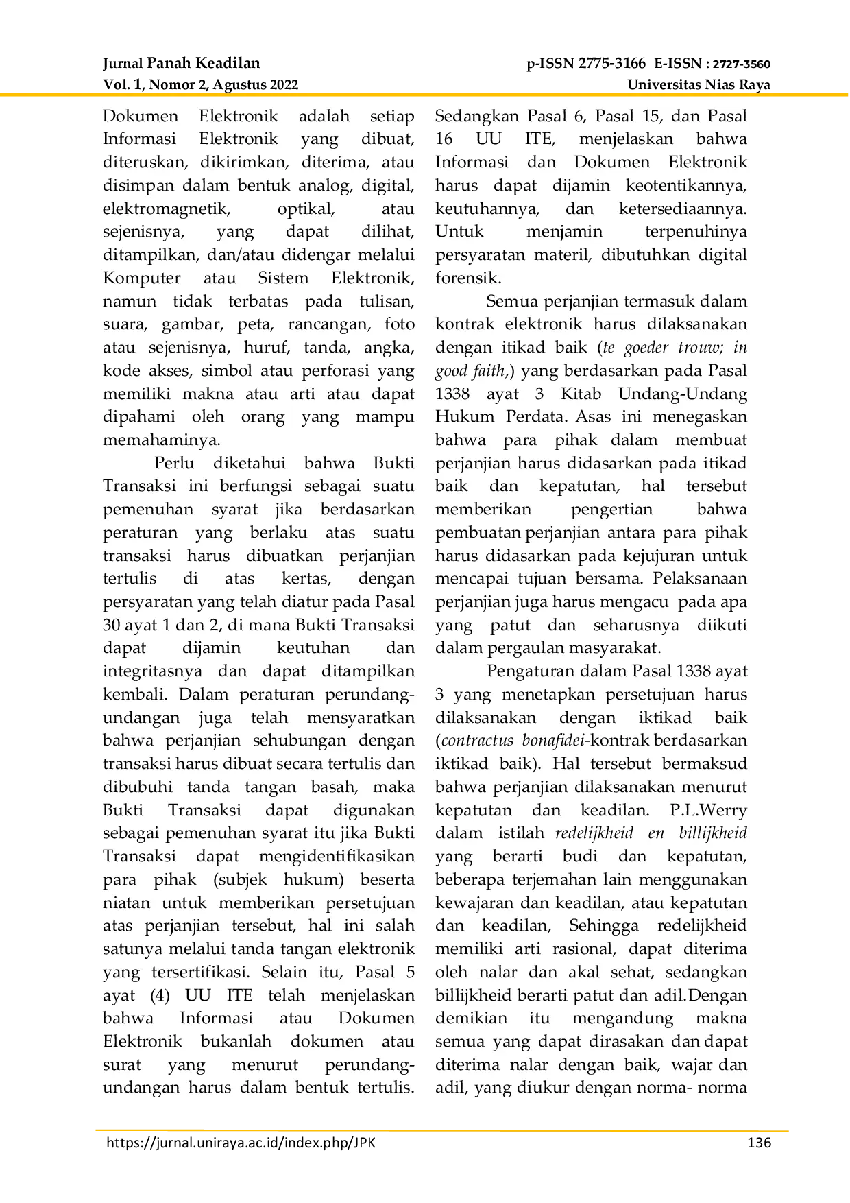 JURIS Kekuatan Hukum Kontrak Elektronik