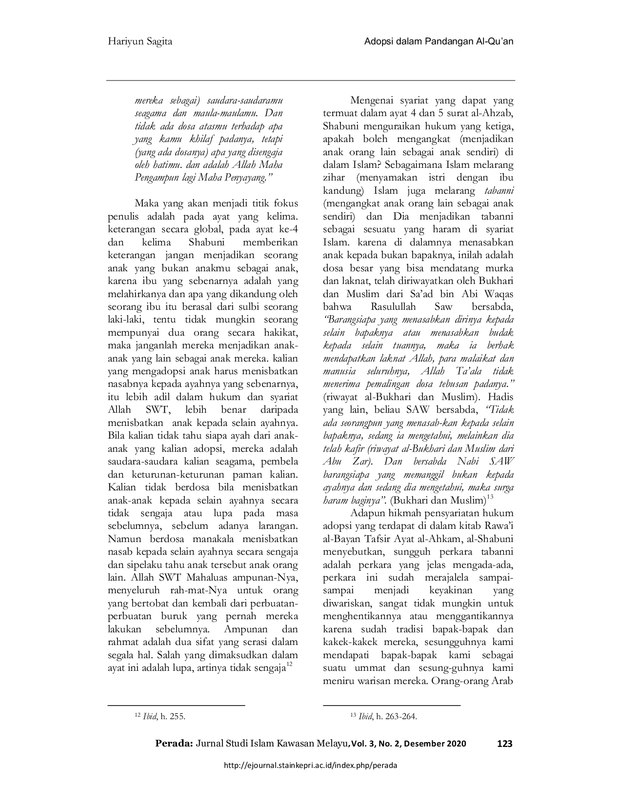 juris Adopsi Dalam Pandangan Al Qur an Kajian Tafsir Ijtima i