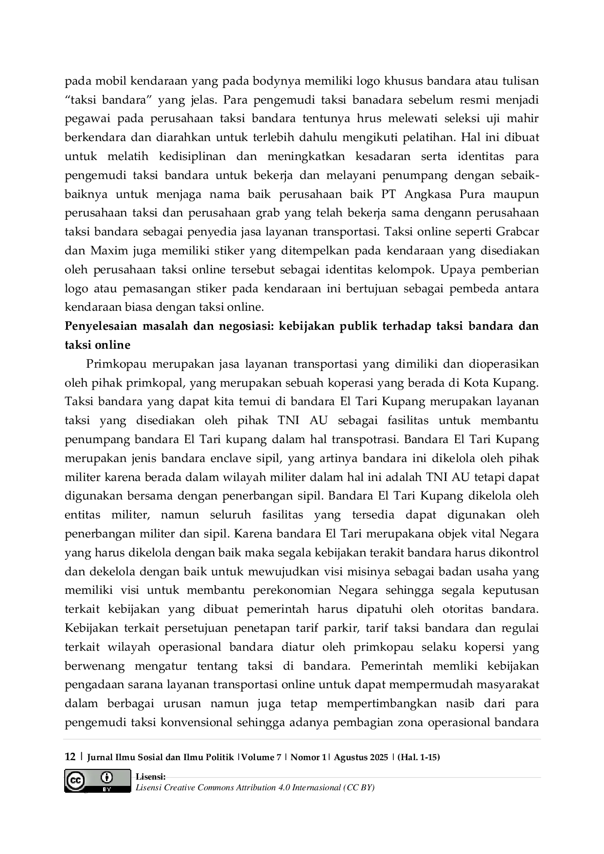 JURIS Mengkaji Konflik Kepentingan Antara Taksi Online Dan Taksi Bandara El Tari Kupang