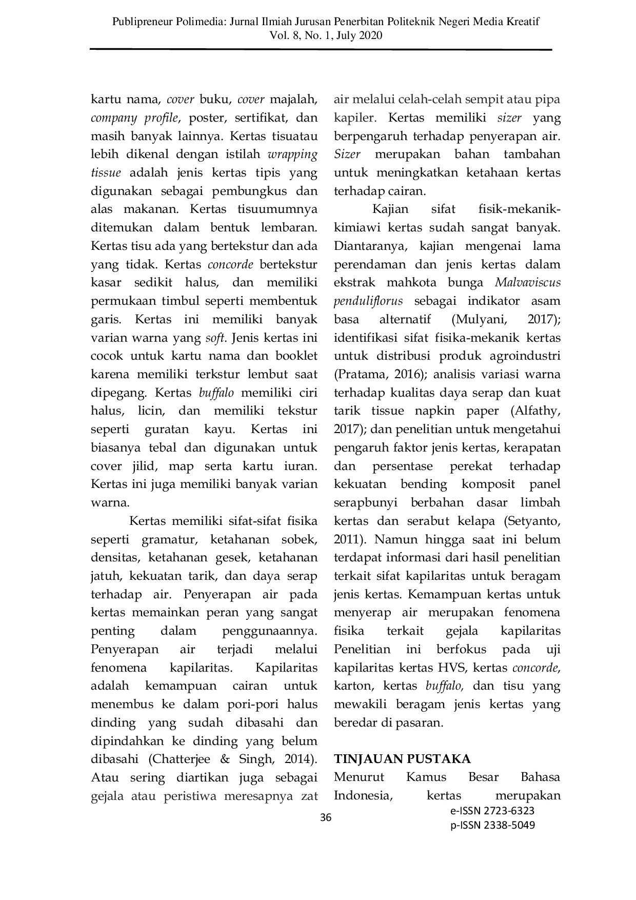 JURIS The Study of Paper Capillarity with a Simple Technique