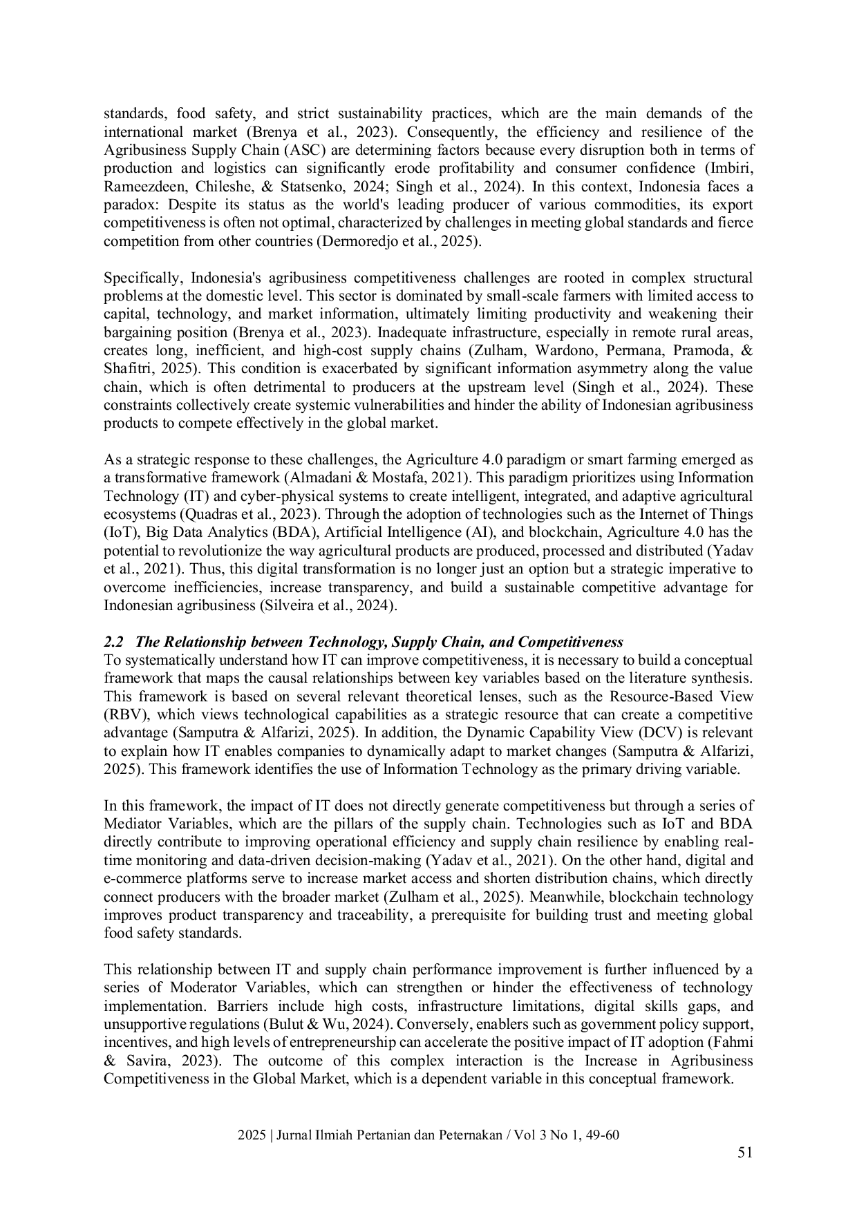 JURIS Leveraging Information Technology for Indonesia Agribusiness Global Market Competitiveness