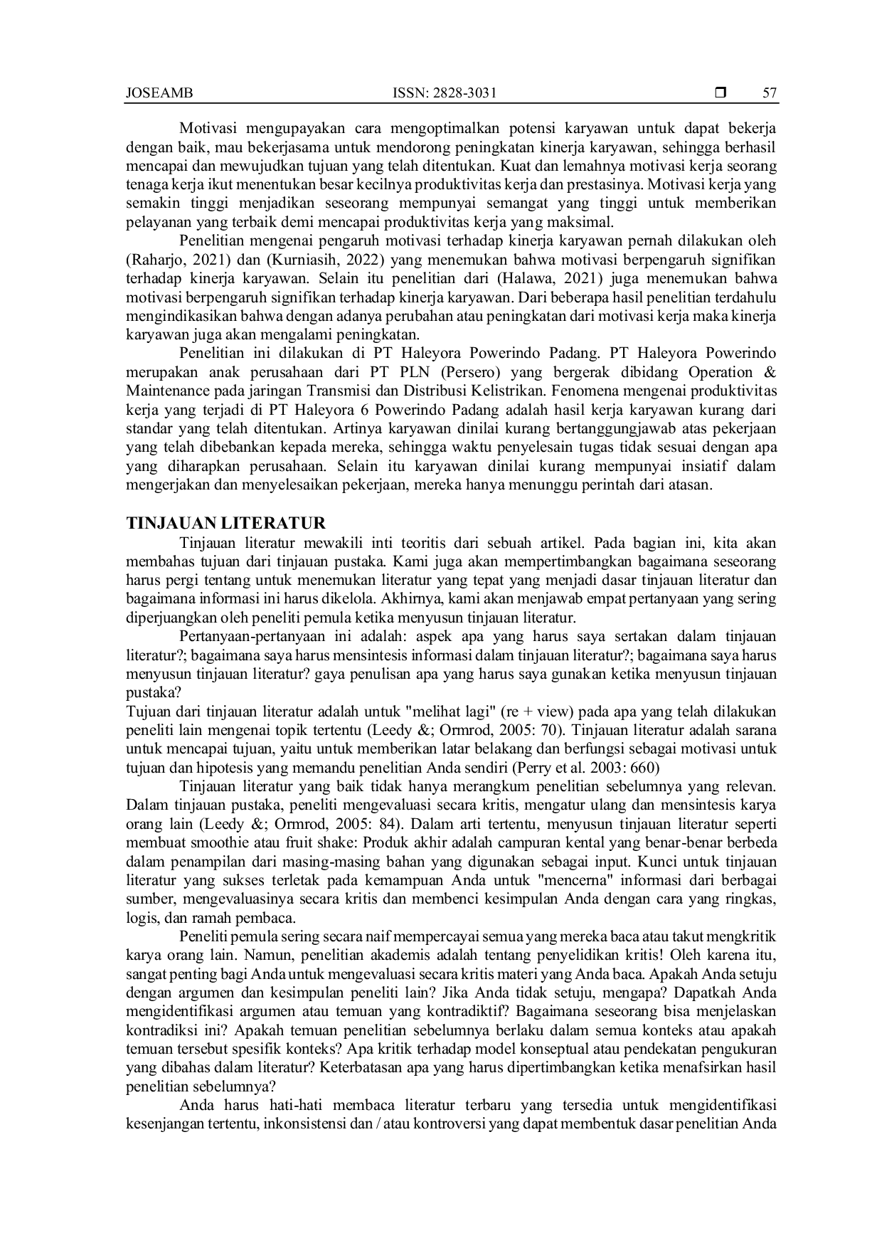 JURIS Peran Motivasi dalam Memediasi Pengaruh Budaya Organisasi dan Lingkungan Kerja terhadap Produktivitas Kerja Karyawan