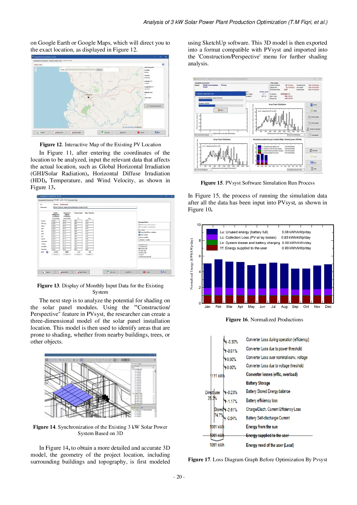 JURIS Analysis of 3 kW Solar Power Plant Production Optimization by Improving Energy Production Efficiency Using 3d Pvsyst Simulation Method