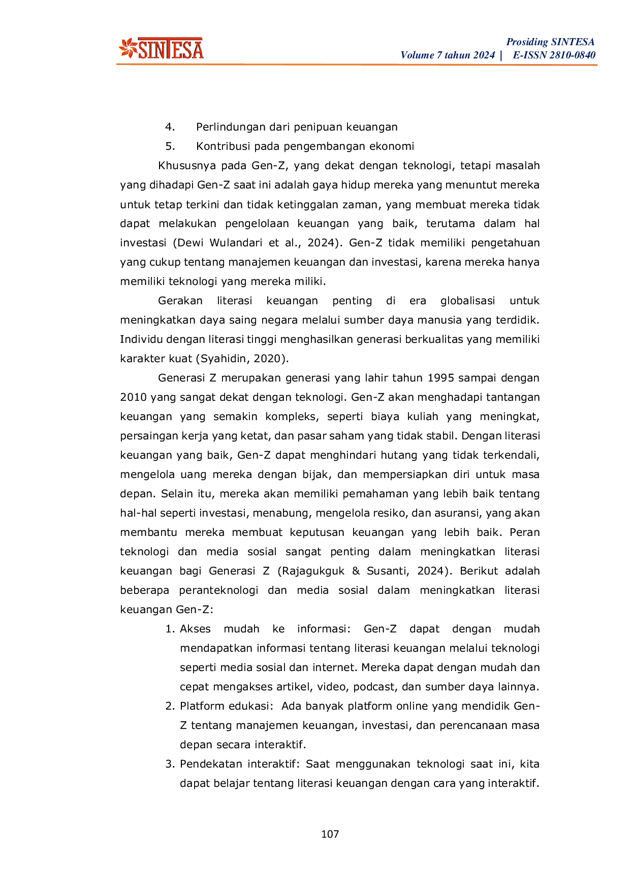 JURIS Peran Teknologi dan Media Sosial terhadap Literasi Keuangan Gen Z