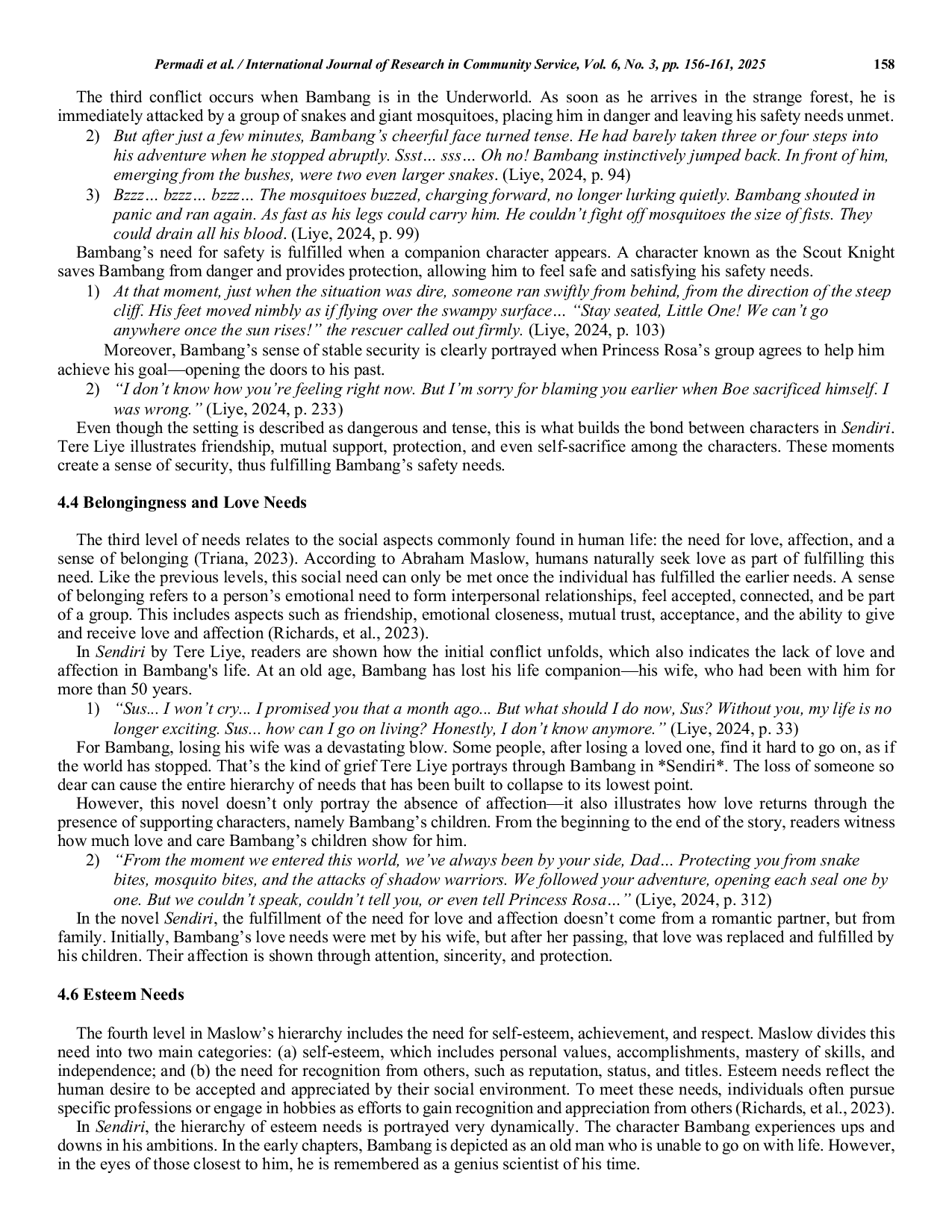 JURIS Conflict As A Trigger For The Development Of Self Actualization In The Character Bambang In The Novel Sendiri By Tere Liye A Humanistic Psychoanalytic Study
