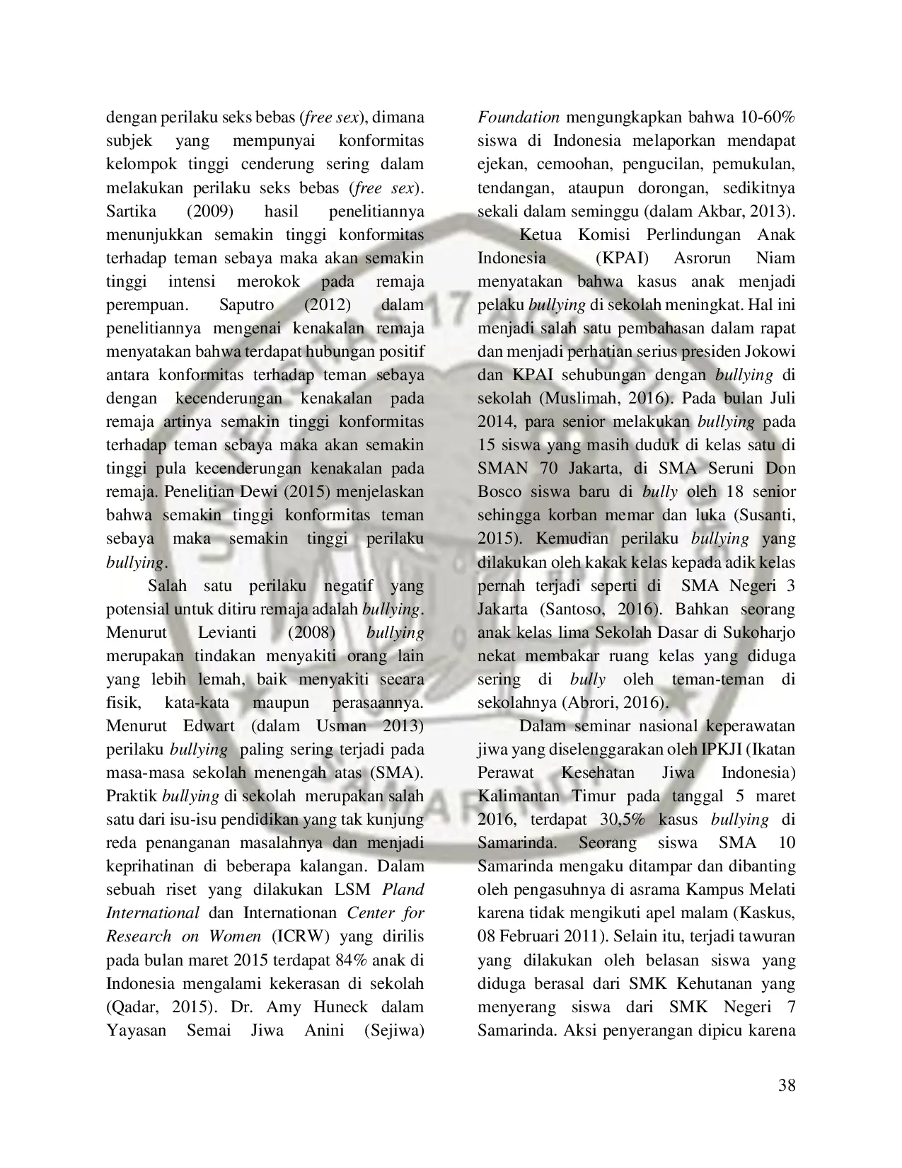 JURIS Pengaruh Konformitas Teman Sebaya Terhadap Perilaku Menolong Korban Bullying di SMK Negari 1 Tenggarong