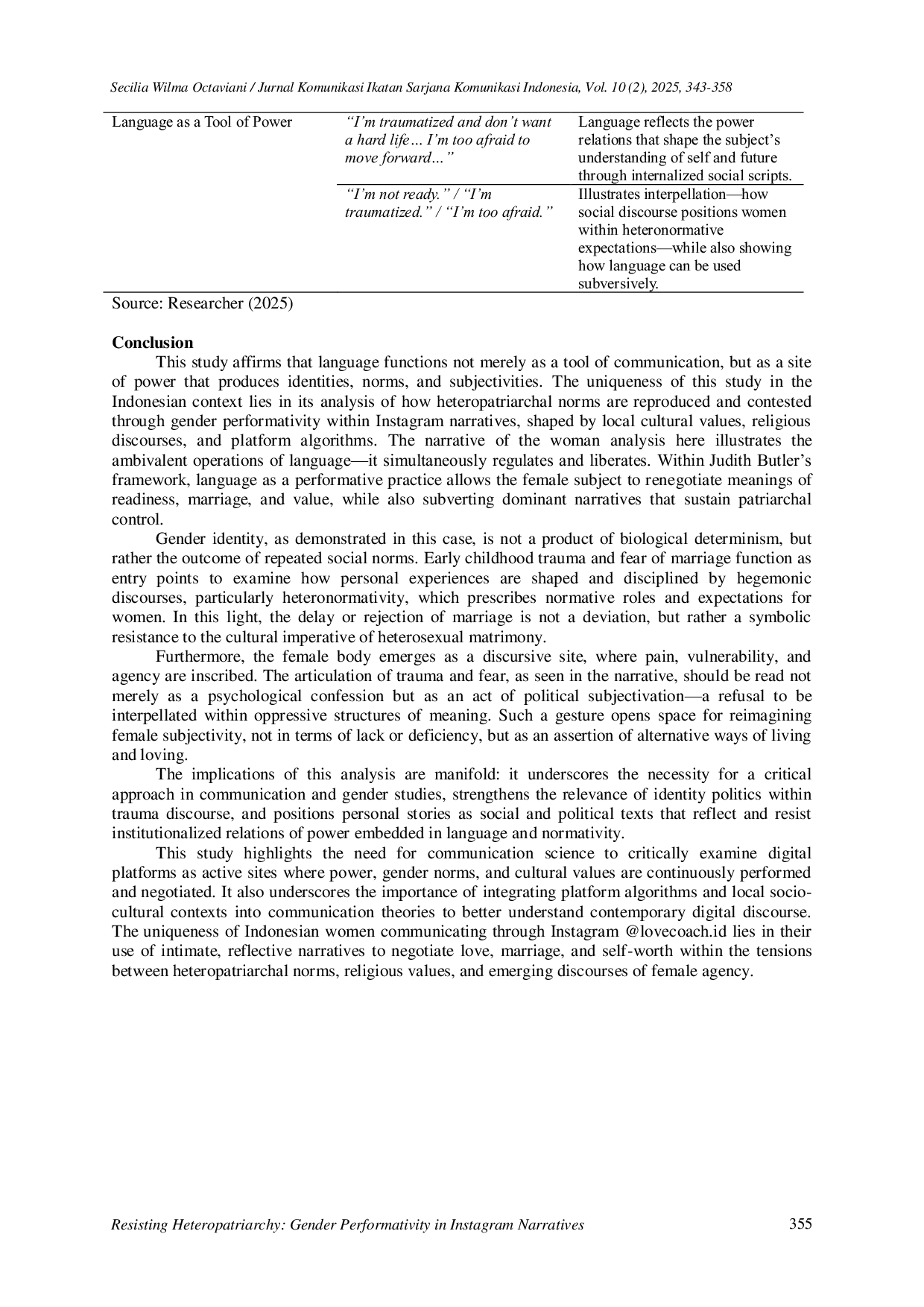 JURIS Resisting Heteropatriarchy Gender Performativity in Instagram Narratives