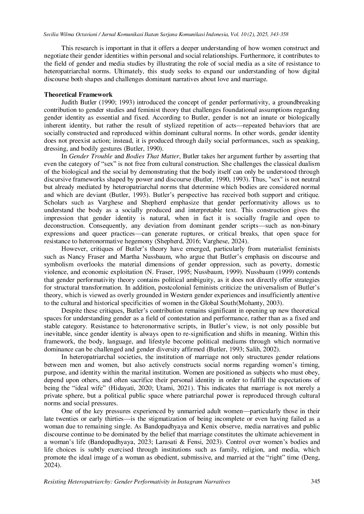 JURIS Resisting Heteropatriarchy Gender Performativity in Instagram Narratives