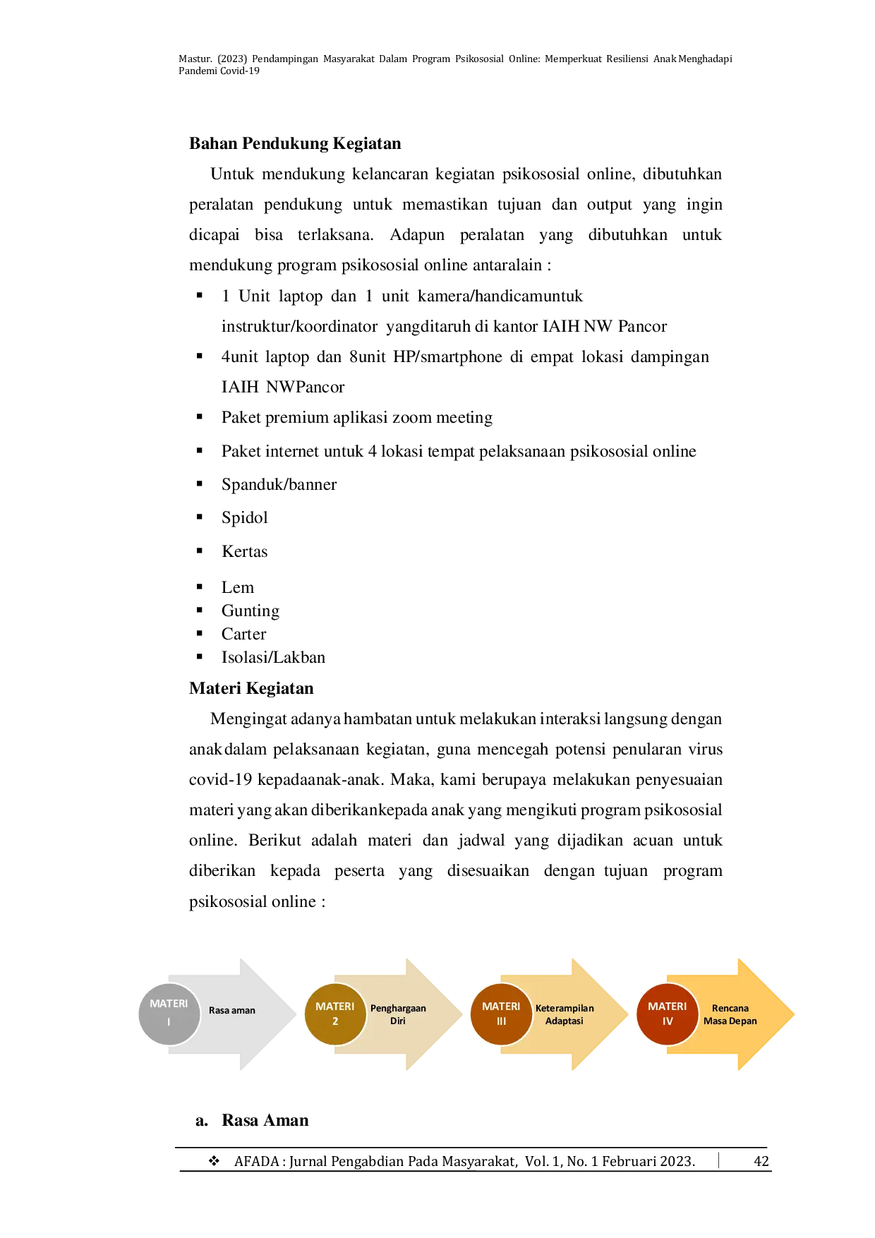 JURIS Pendampingan Masyarakat Dalam Program Psikososial Online Memperkuat Resiliensi Anak Menghadapi Pandemi Covid 19