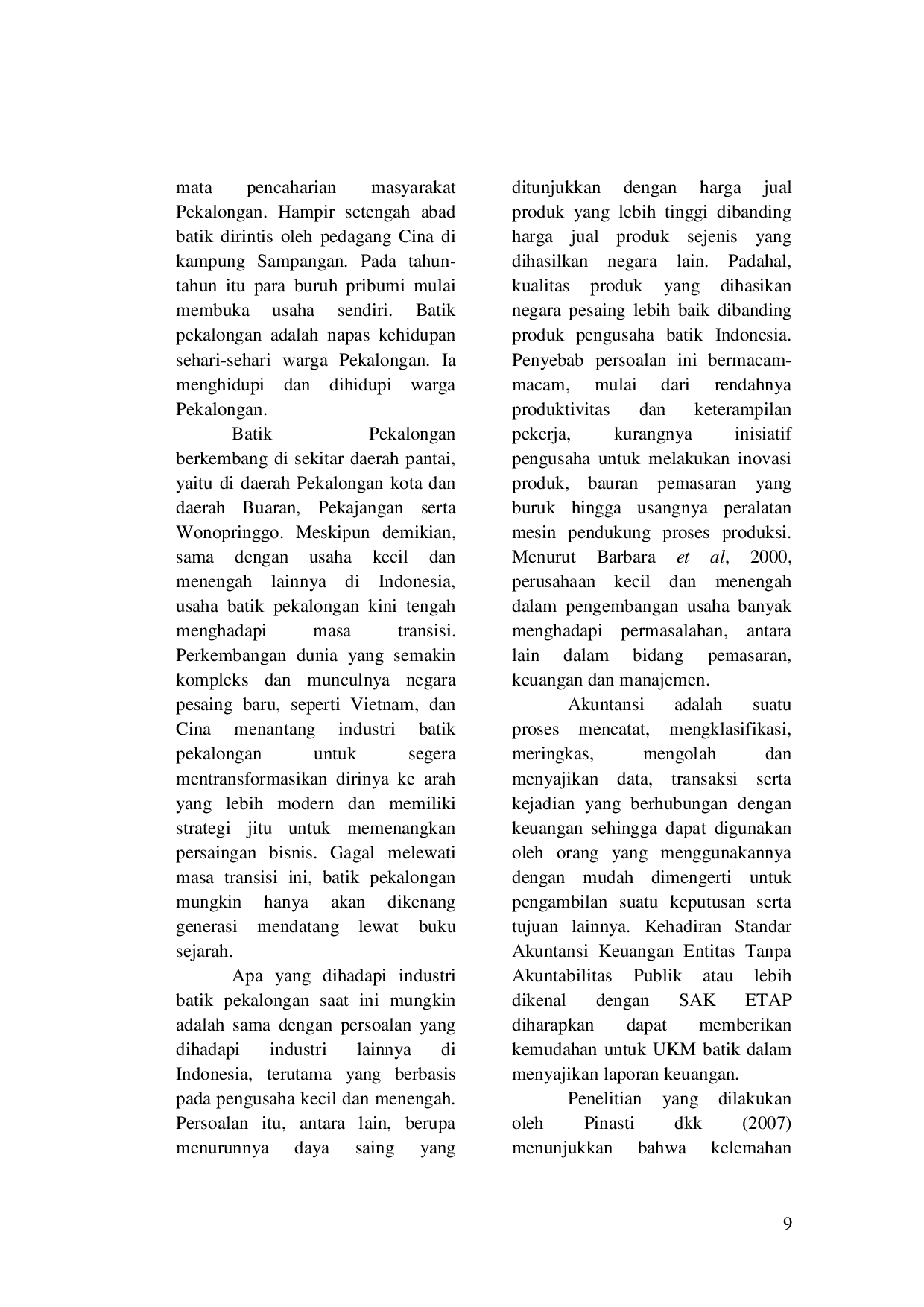 juris Faktor Faktor Yang Berpengaruh Pada Keunggulan Kompetitif UKM Batik