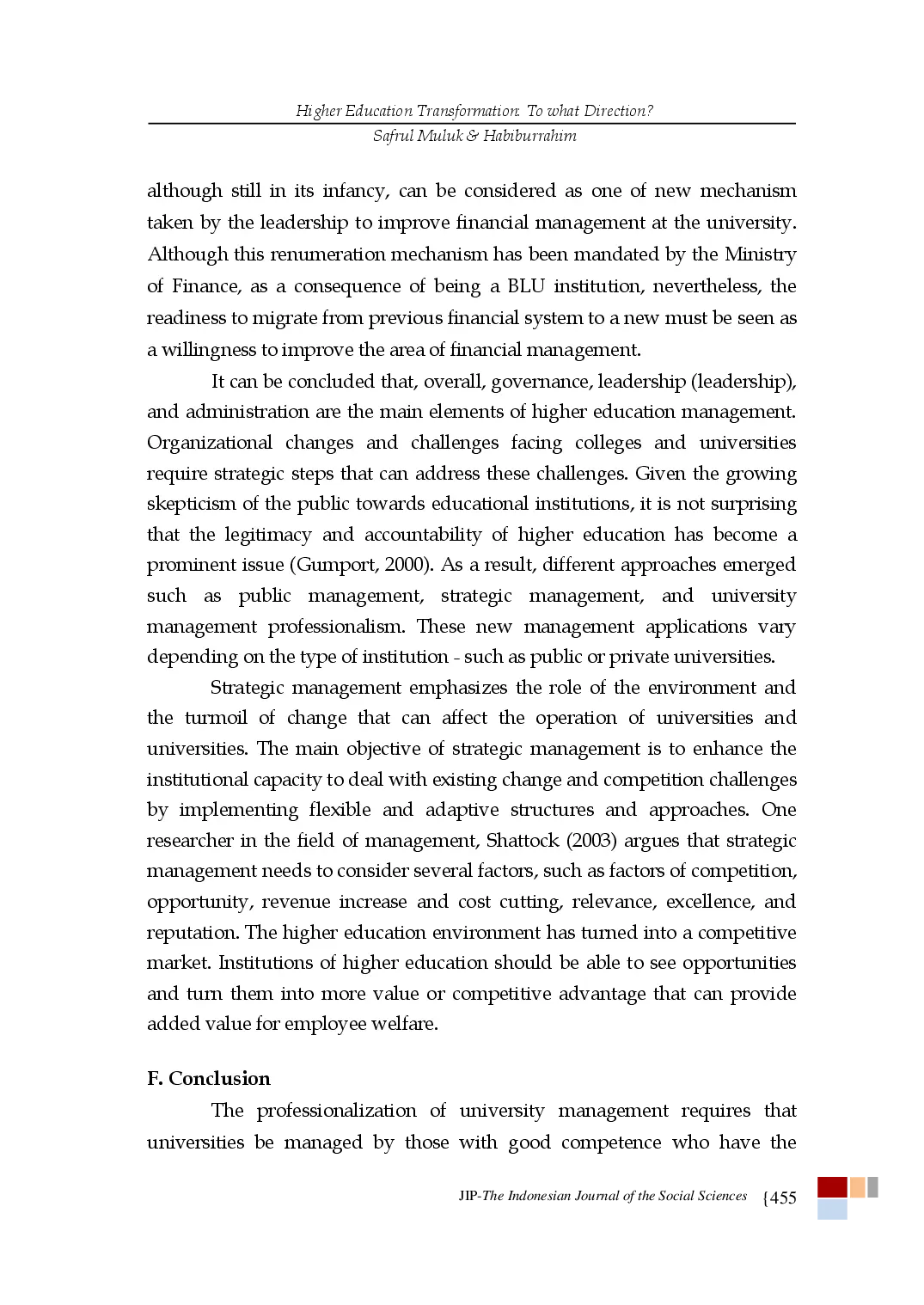 juris Higher Education Transformation To what direction A Look at the transformation of Ar Raniry State Islamic University