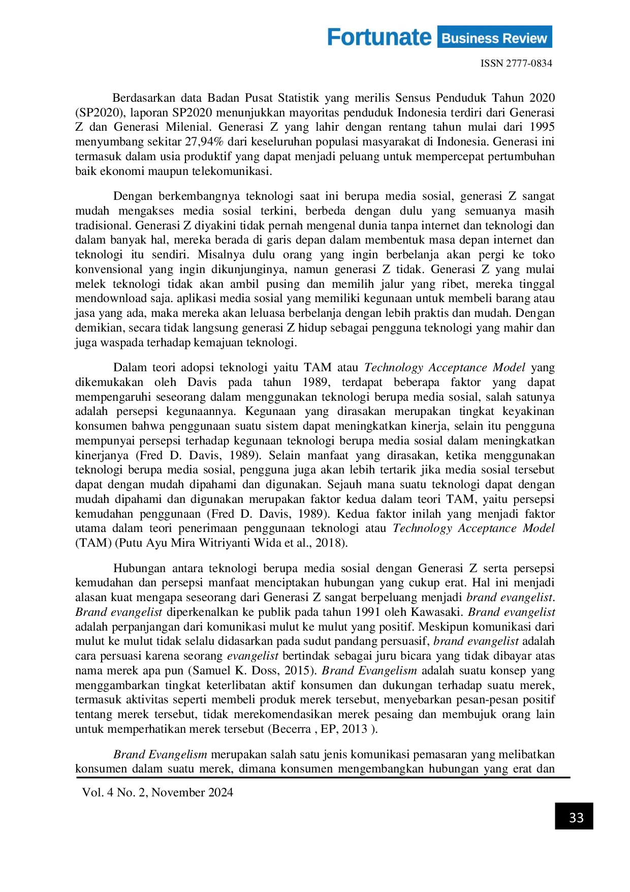 JURIS Persepsi Kemudahan Dan Persepsi Manfaat Teknologi Informasi Menjadikan Gen Z Lebih Berani Berpendapat Dalam Dunia Maya