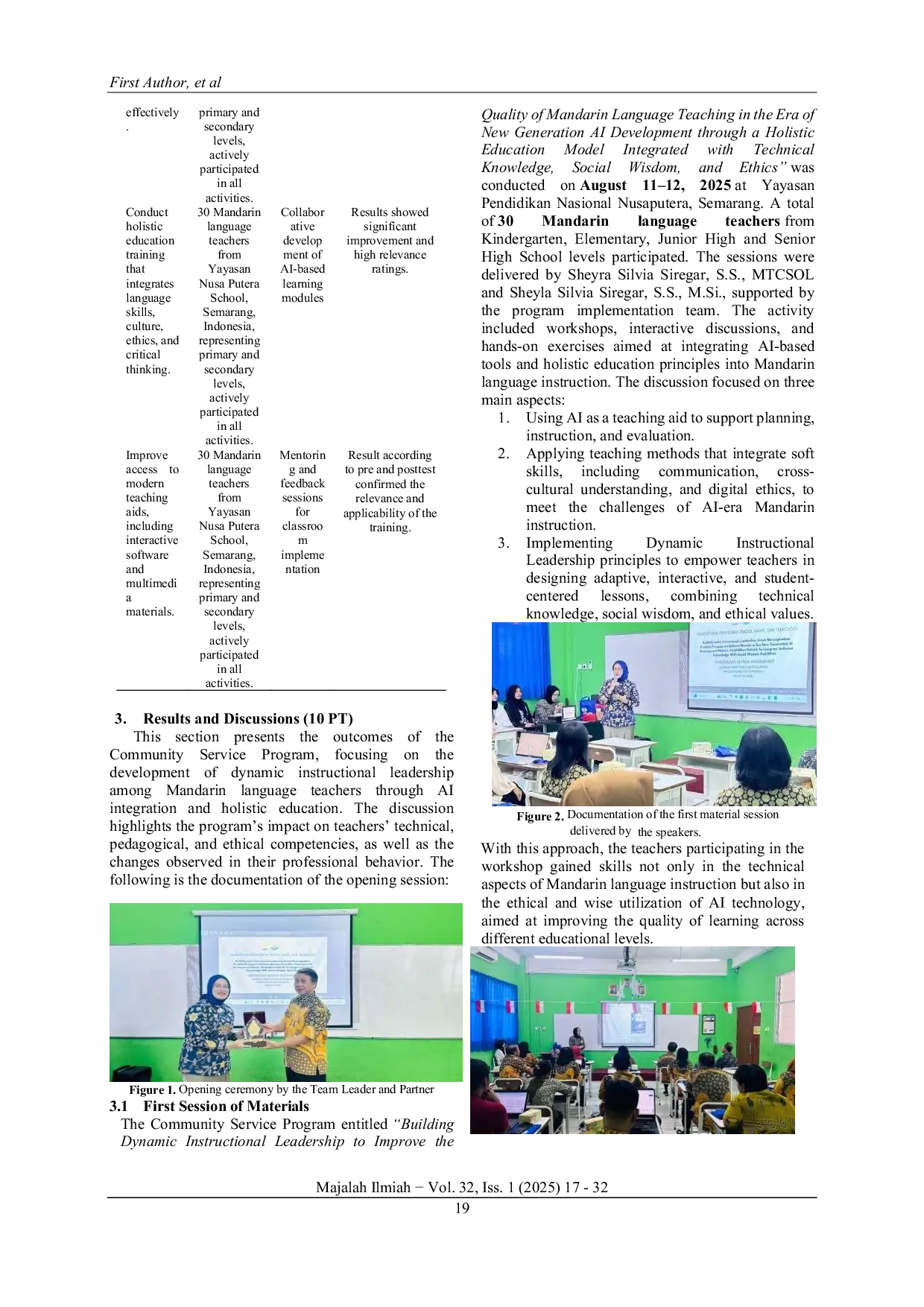 JURIS A Build Dynamic Instructional Leadership untuk Peningkatan Kualitas Pengajaran Bahasa Mandarin di Era New Generation AI Development Melalui Model Pendidikan Holistic Terintegrasi Technical Knowledge