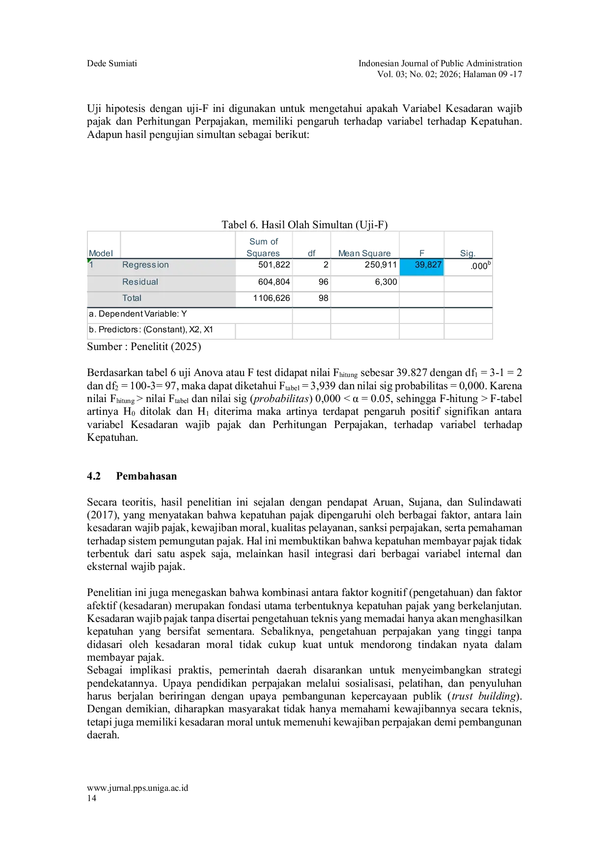JURIS Pengaruh Kesadaran Wajib Pajak dan Pengetahuan Perpajakan Terhadap Kepatuhan Membayar Pajak Bumi dan Bangunan di Kelurahan Pakuwon Kecamatan Garut Kota Kabupaten Garut