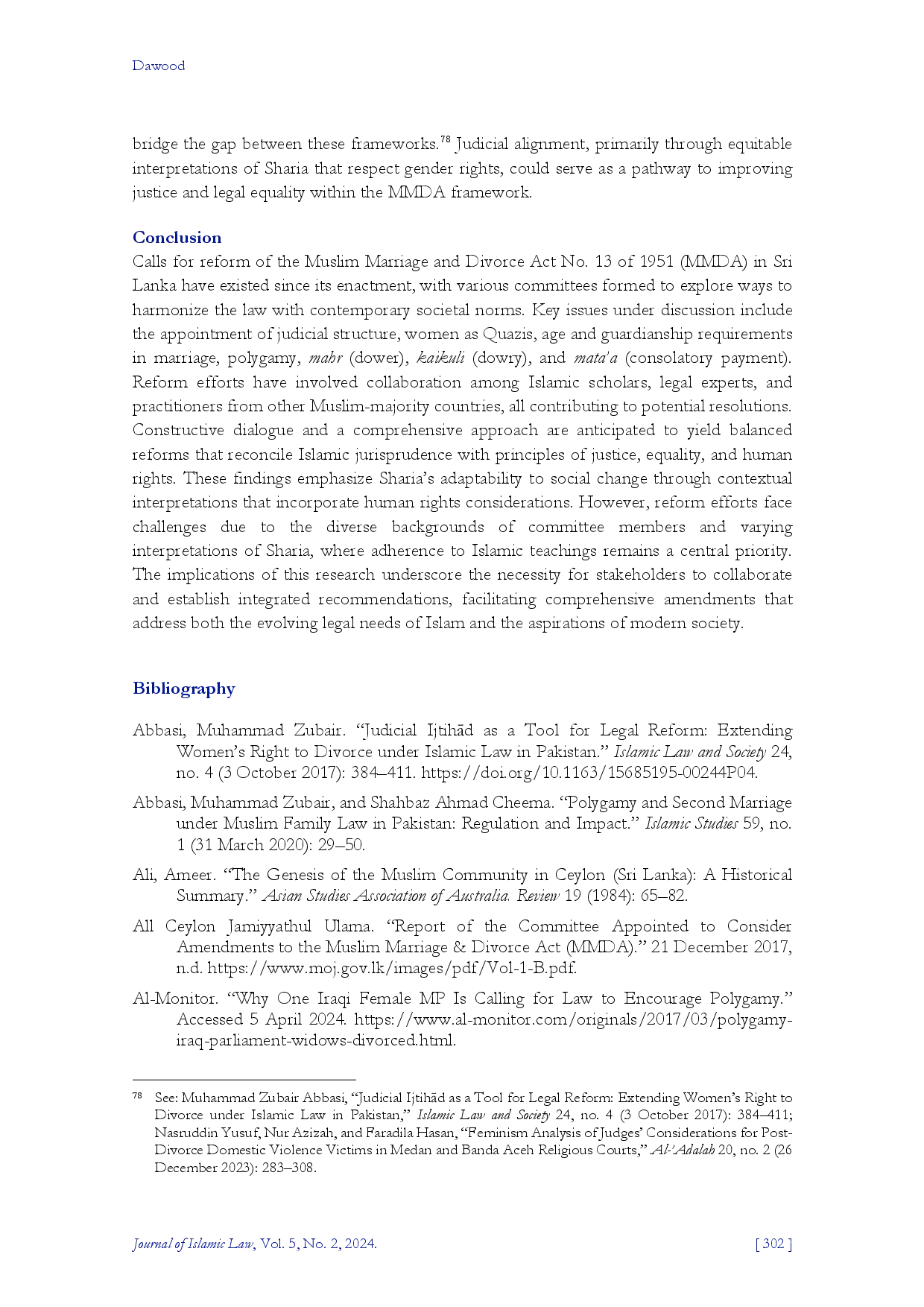 juris Islamic Law and Gender Equality Challenges and Reforms in Sri Lanka s Muslim Marriage and Divorce Act
