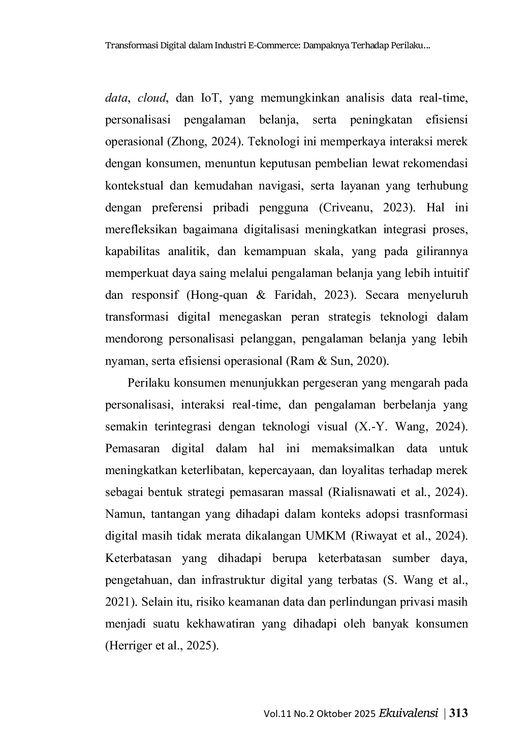 JURIS Transformasi Digital dalam Industri E Commerce Dampaknya Terhadap Perilaku Konsumen dan Strategi Pemasaran