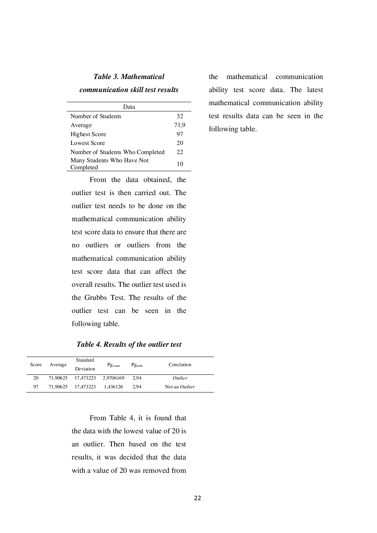 JURIS The Use of Differentiated Instruction Strategies To Achieve Mastery Of Mathematical Communication Skills on Circular Material