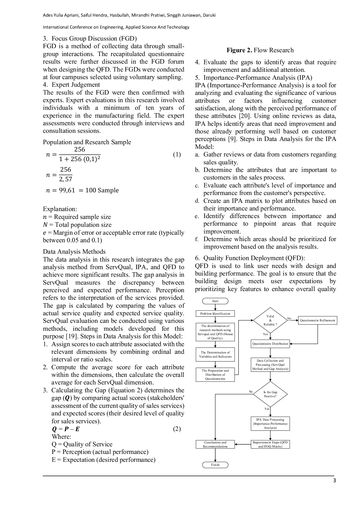 JURIS Service Quality Improvement in a Plastic Pellet Cutting Tool Manufacturing Company Using the Servqual IPA and QFD Methods
