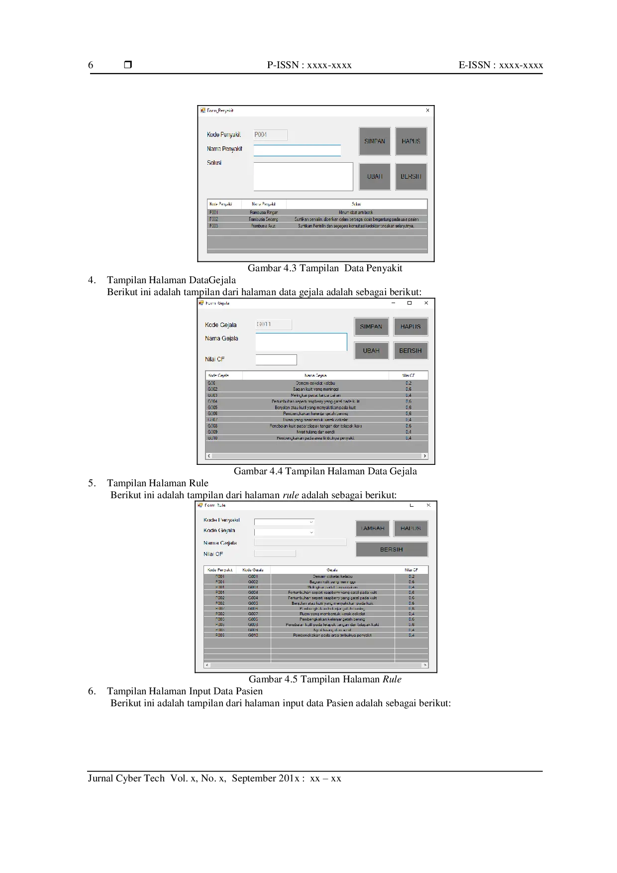 JURIS Penerapan Metode Certainty Factor dalam Sistem Pakar Mendiagnosa Penyakit Frambusia pada Anak Anak