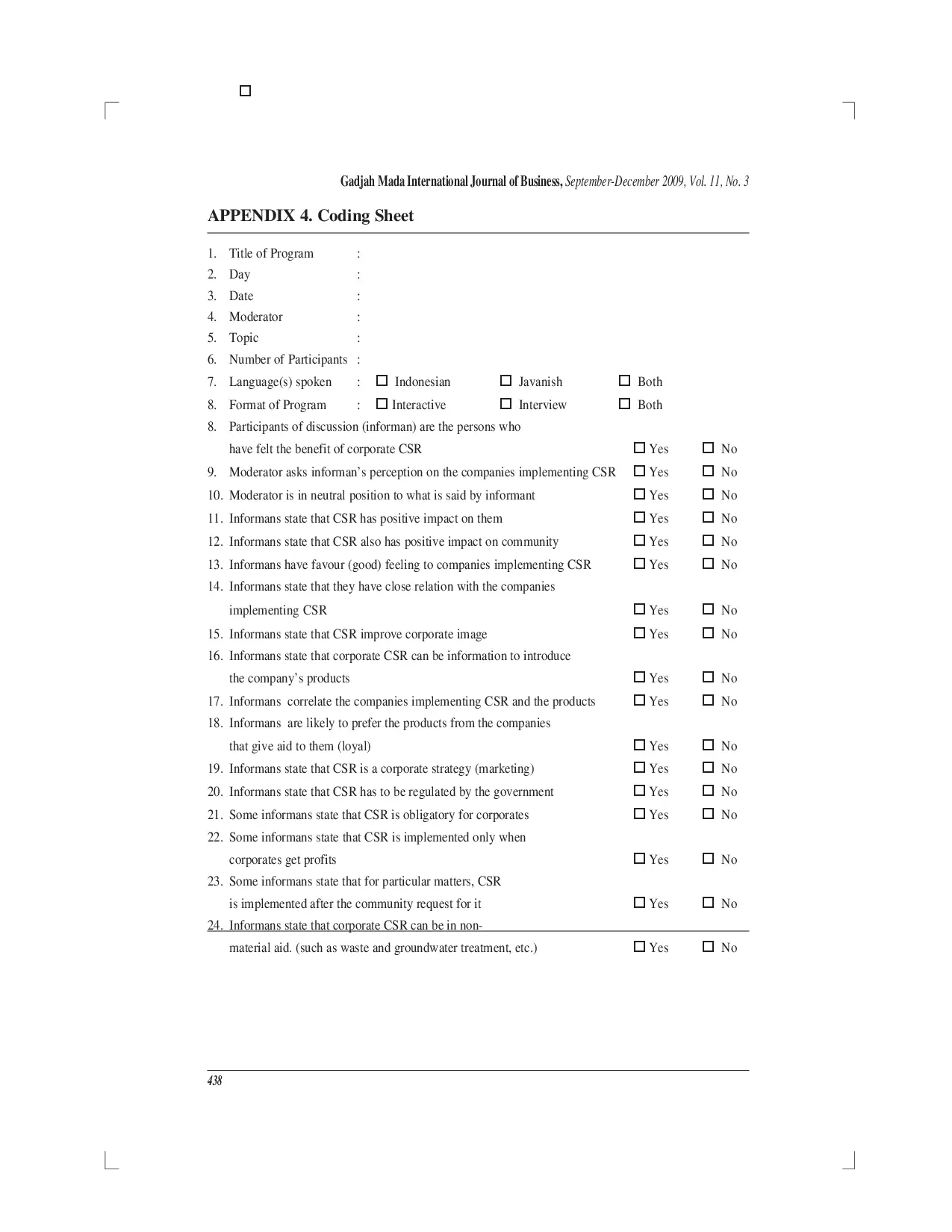 juris The Implementation of Corporate Social Responsibility CSR in Central Java Earthquake A Preliminary Study on Consumer Belief Attitude and Purchase Intention