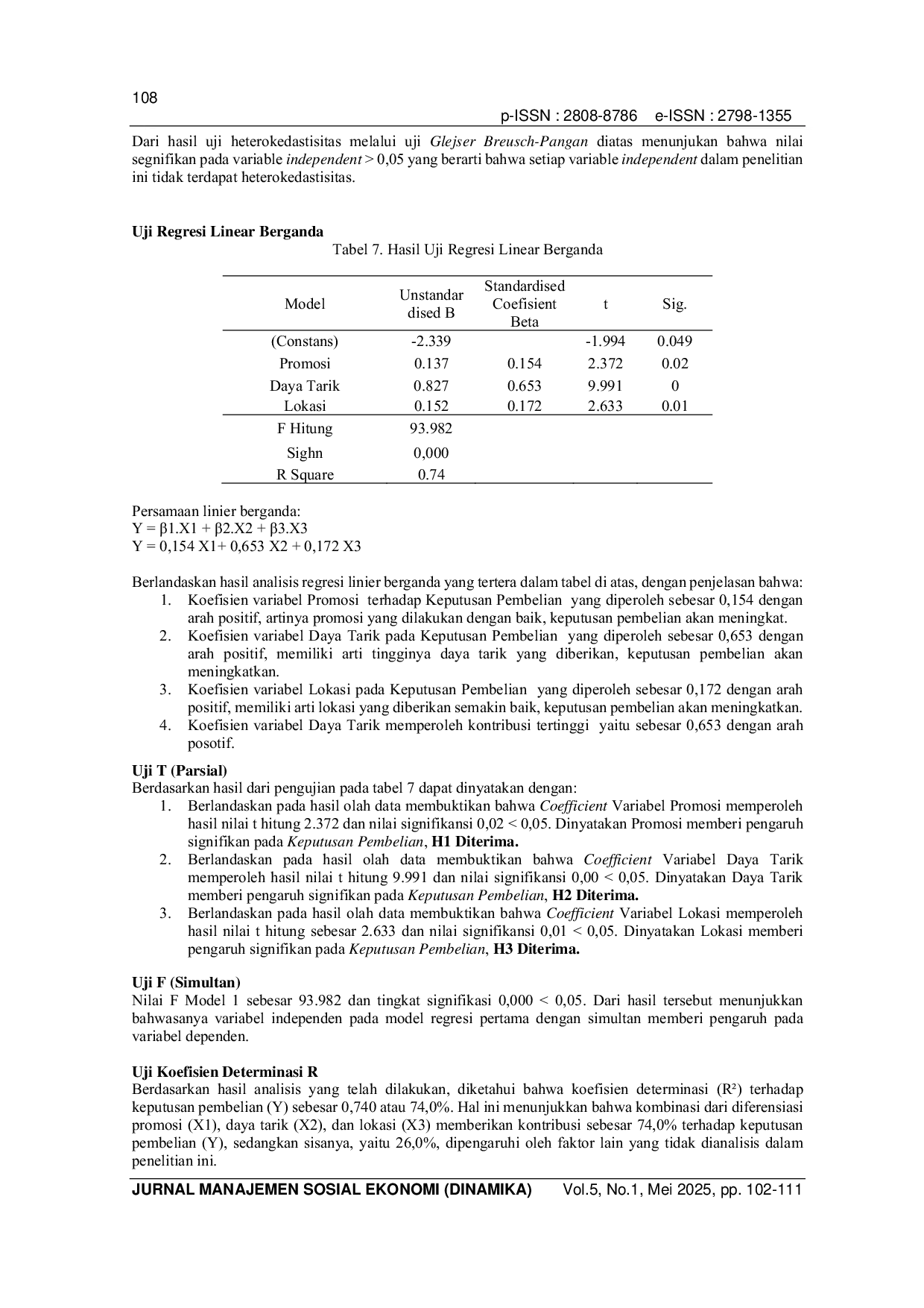 JURIS Dampak Promosi Daya Tarik dan Lokasi Terhadap Keputusan Pembelian Generasi Z di Susan Spa Bandungan