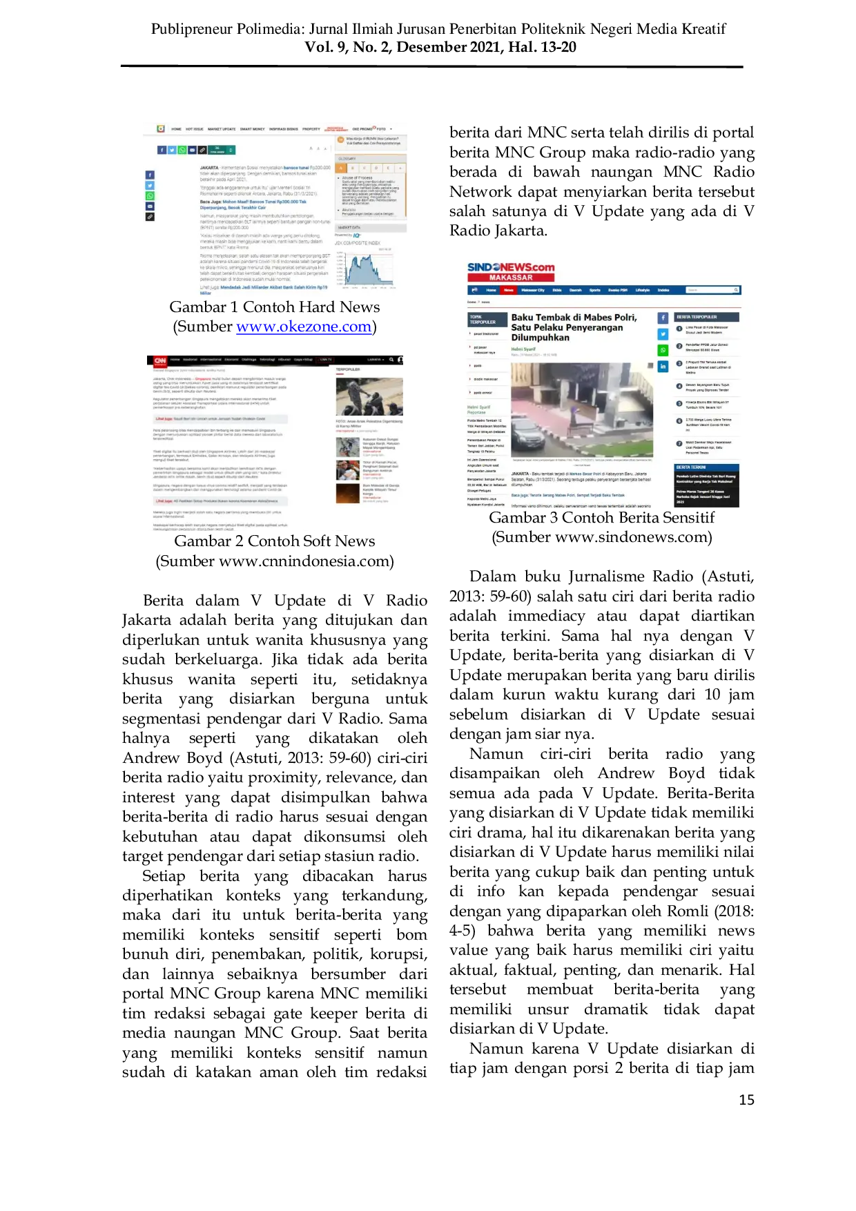 JURIS The Role of The Author In The Making V Update On V Radio Jakarta