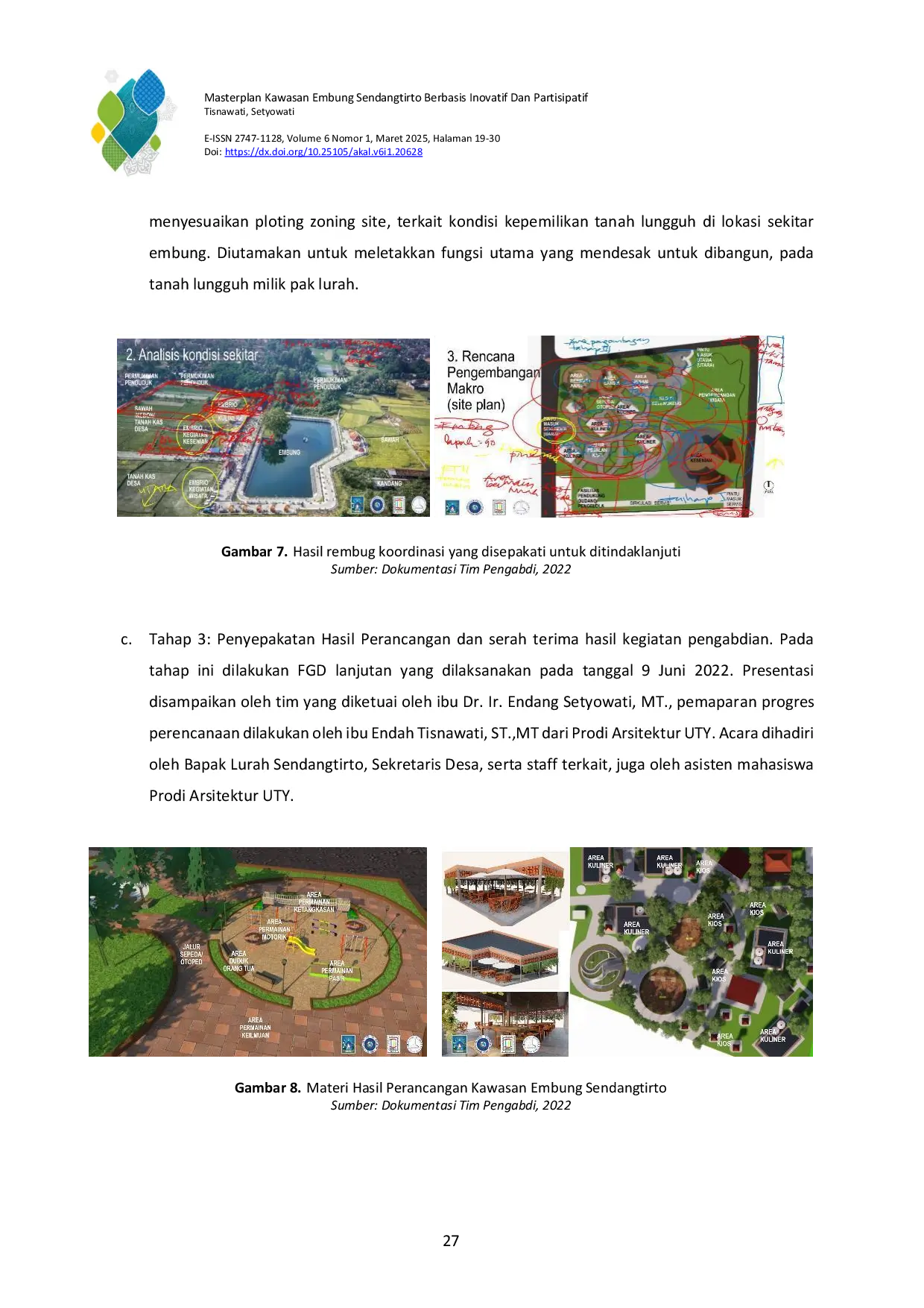 JURIS Masterplan Kawasan Embung Sendangtirto Berbasis Inovatif Dan Partisipatif