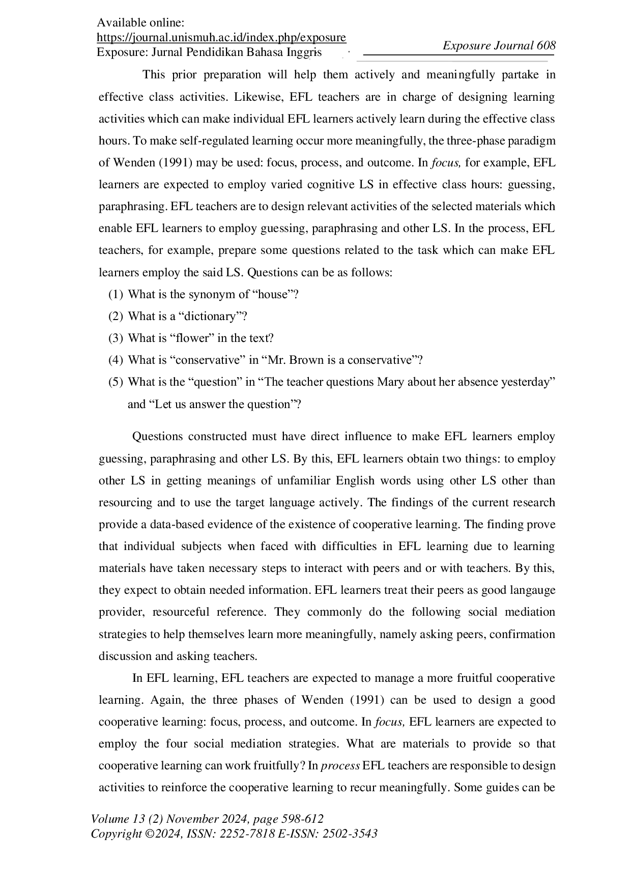 JURIS Learning Strategies Across Cultures of EFL Learners Residing in East Nusa Tenggara Province