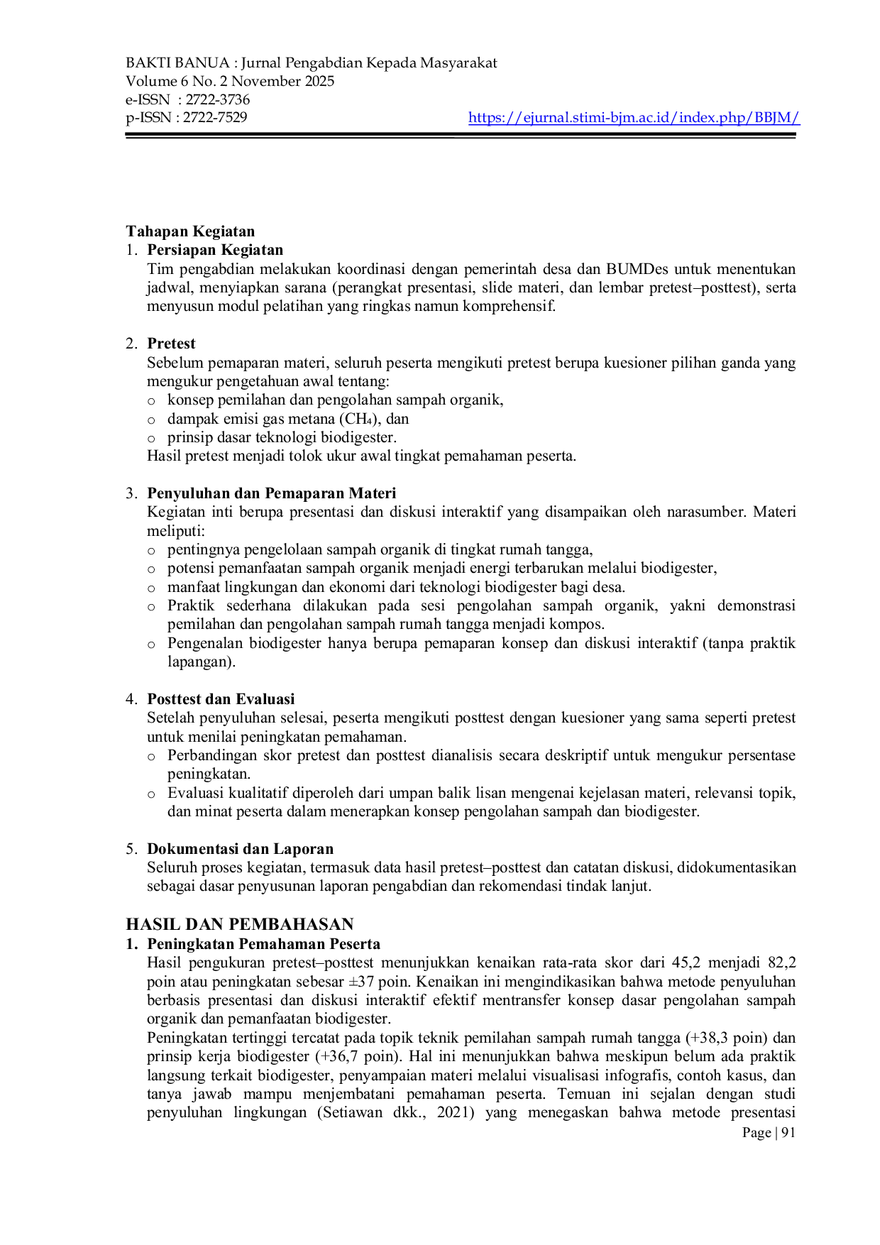 JURIS Pelatihan Pengolahan Sampah Organik Dan Pengenalan Biodigester