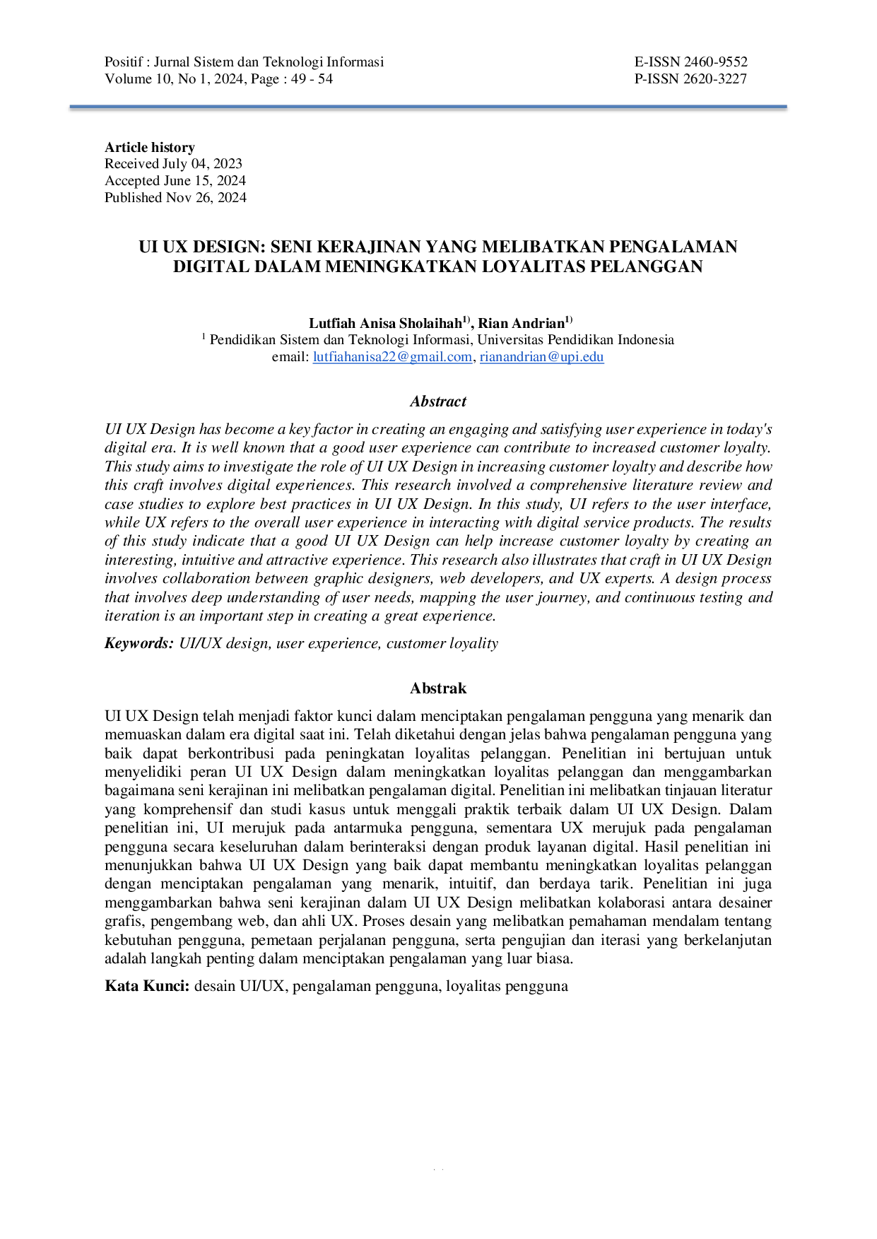 JURIS UI UX Design Seni Kerajinan yang Melibatkan Pengalaman Digital dalam Meningkatkan Loyalitas Pelanggan