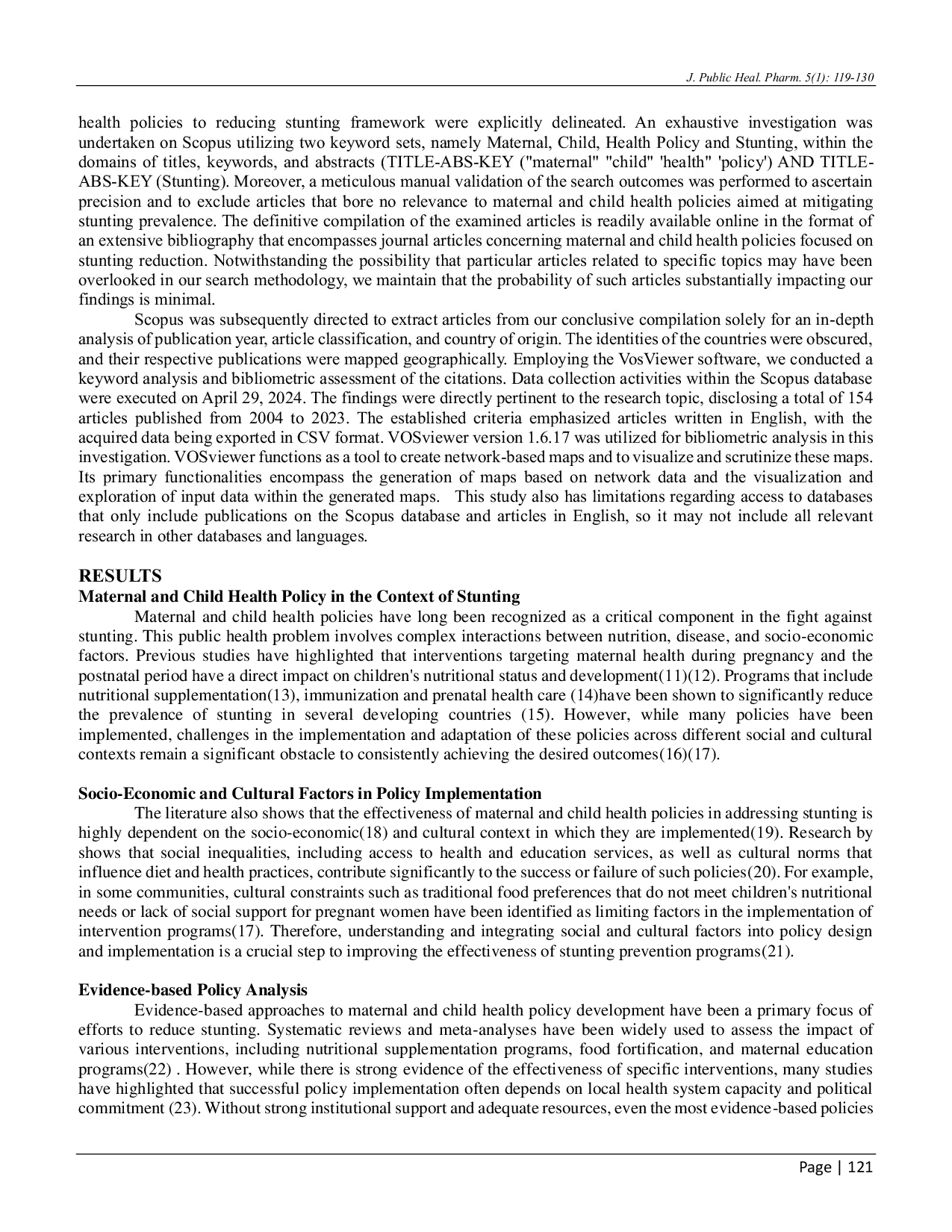 JURIS A Systematic Review of Maternal and Child Health Policies in Addressing Stunting Trends and Challenges