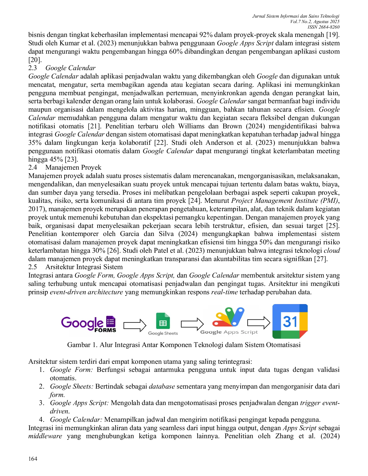 JURIS Otomatisasi Penjadwalan Dan Pengingat Tugas Berbasis Google Form Apps Script Dan Google Calendar Untuk Efisiensi Manajemen Proyek